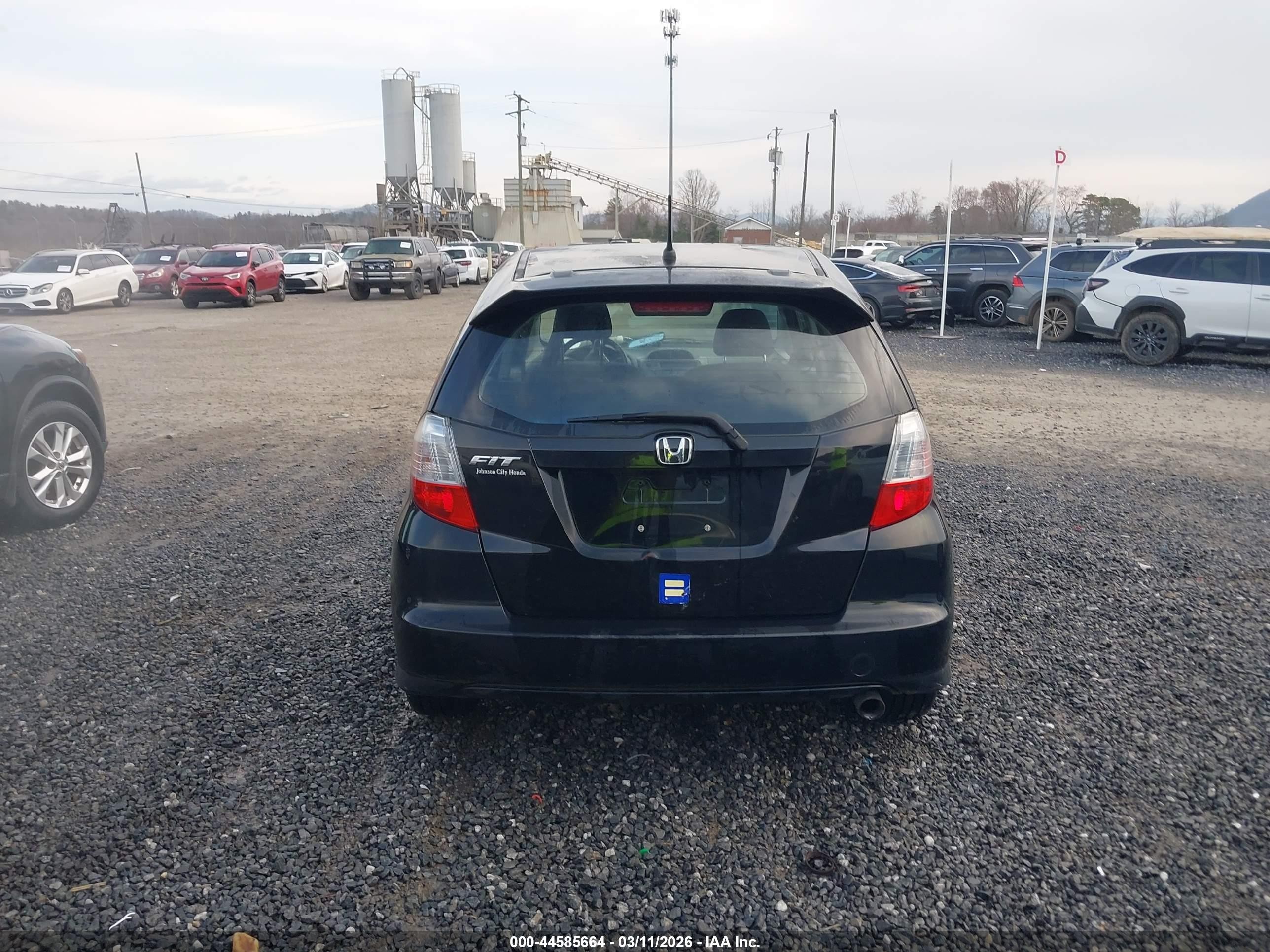 2011 Honda Fit Sport Черный vin: JHMGE8H53BC026221