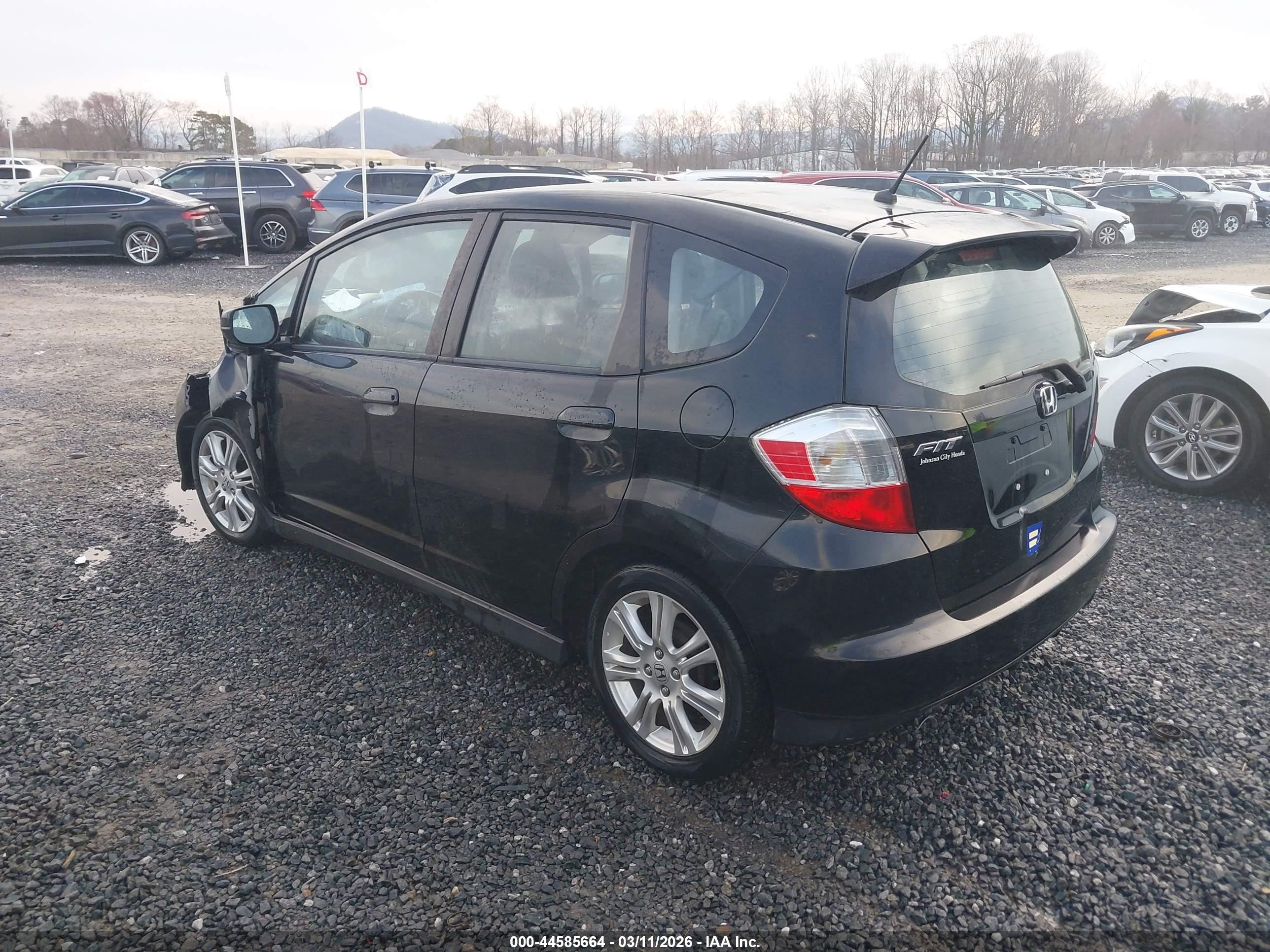2011 Honda Fit Sport Черный vin: JHMGE8H53BC026221