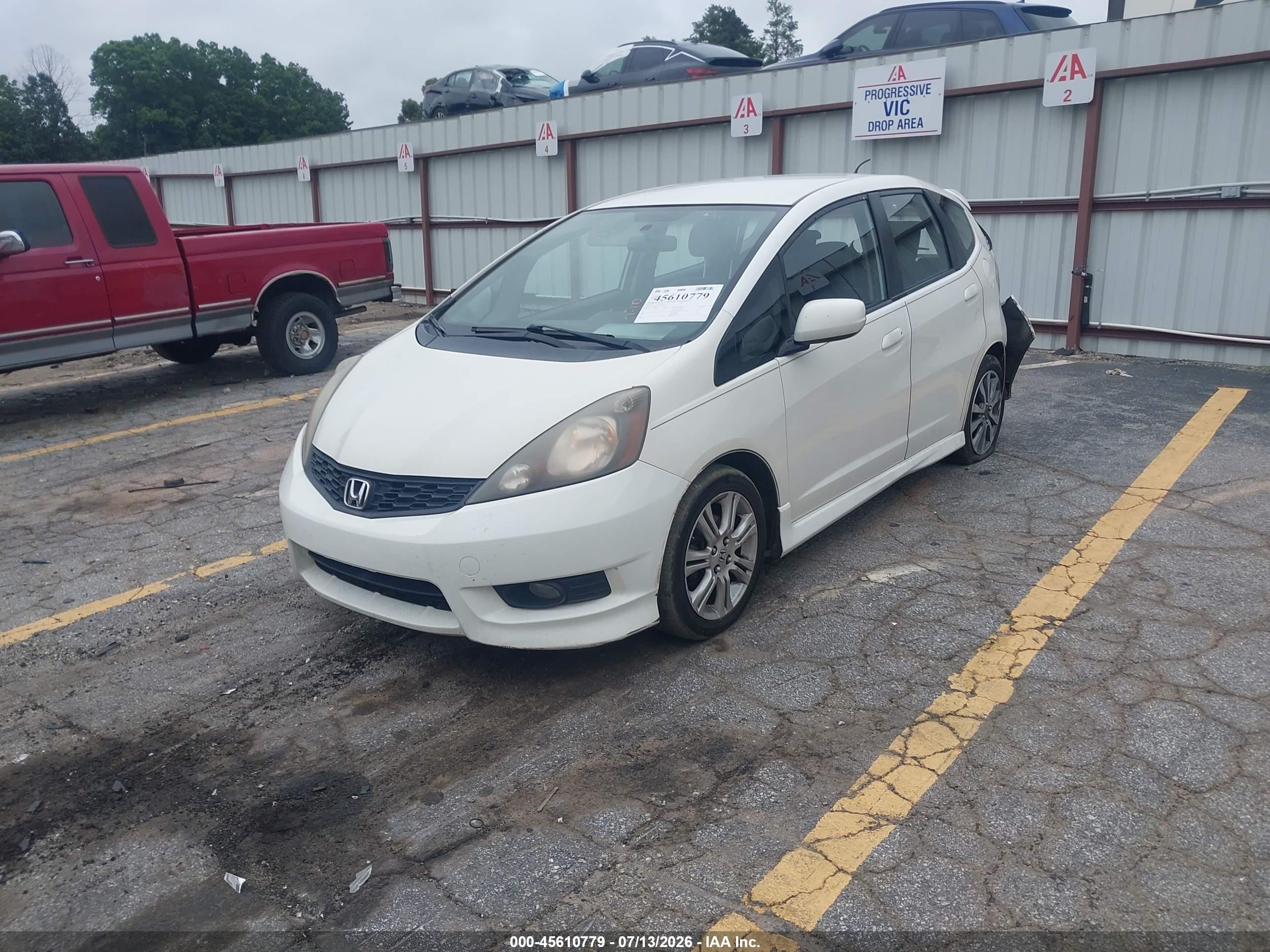 2012 Honda Fit Sport White vin: JHMGE8H53CC027774
