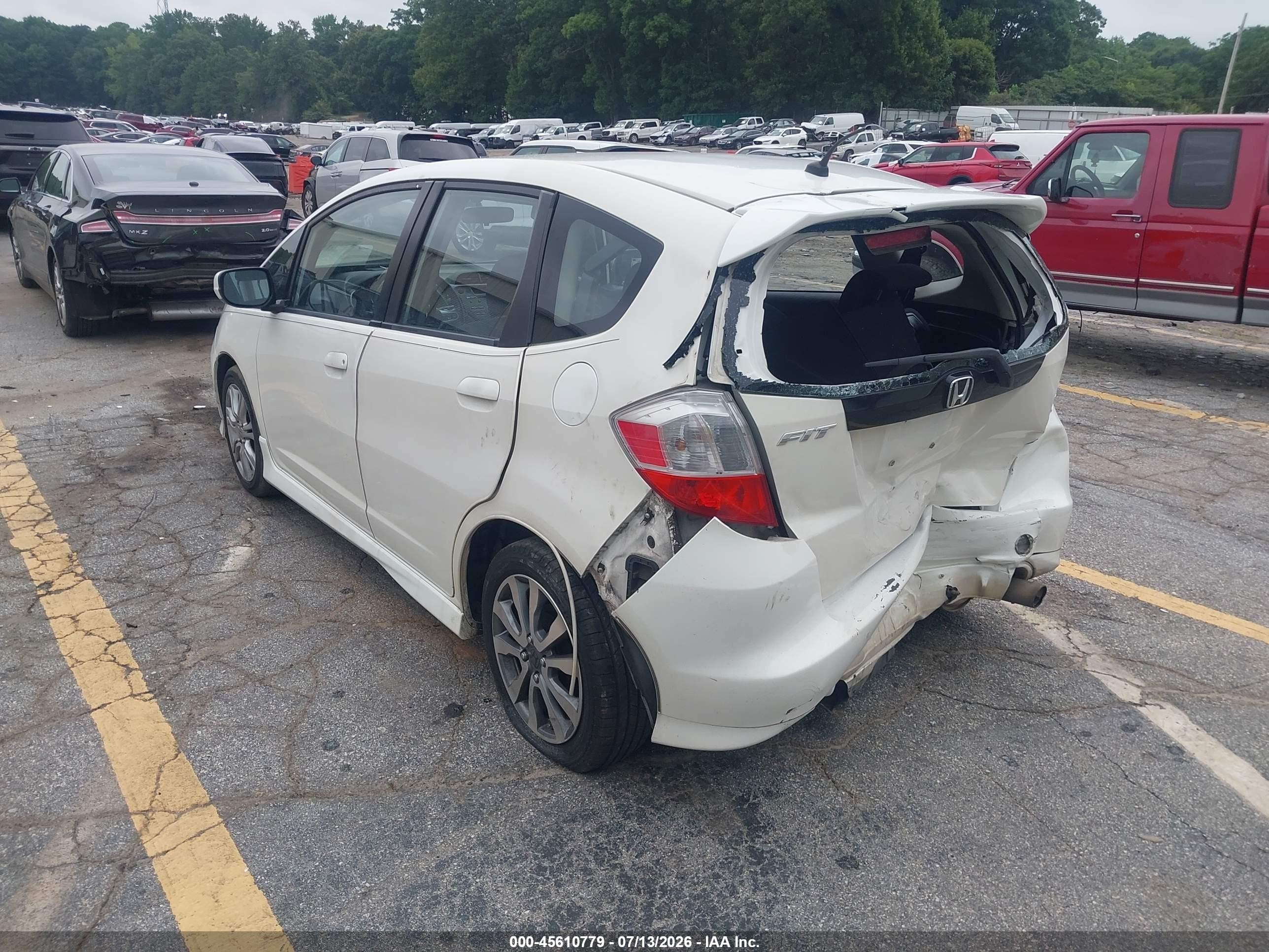 2012 Honda Fit Sport White vin: JHMGE8H53CC027774