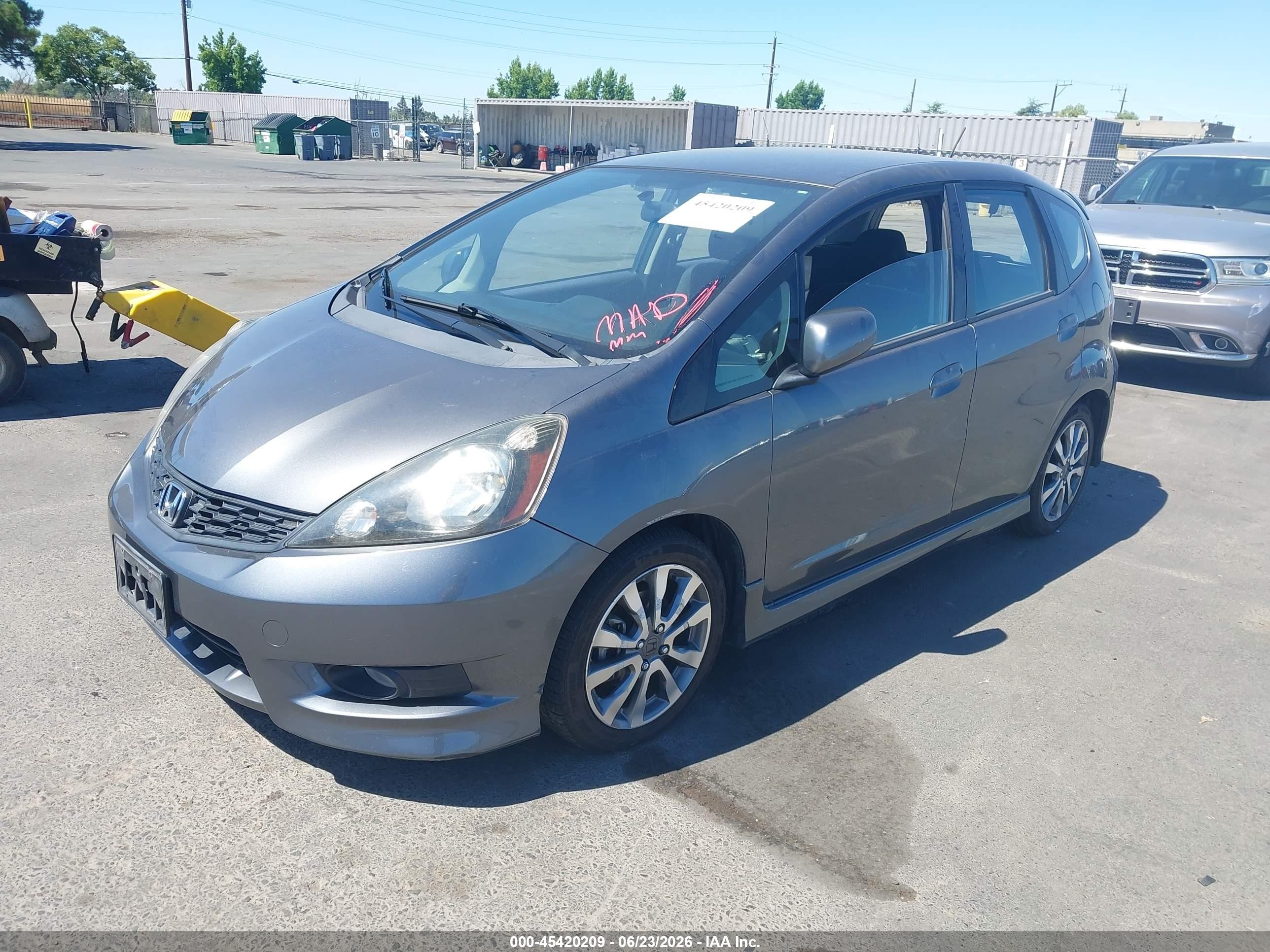 2012 Honda Fit Sport Gray vin: JHMGE8H53CC034935