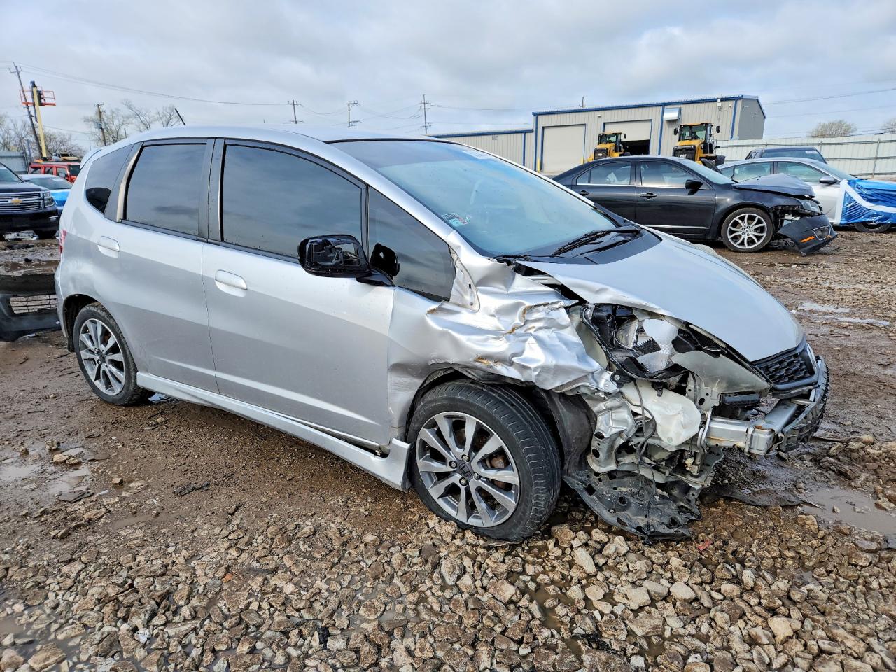 2012 Honda Fit Sport Silver vin: JHMGE8H53CS005635