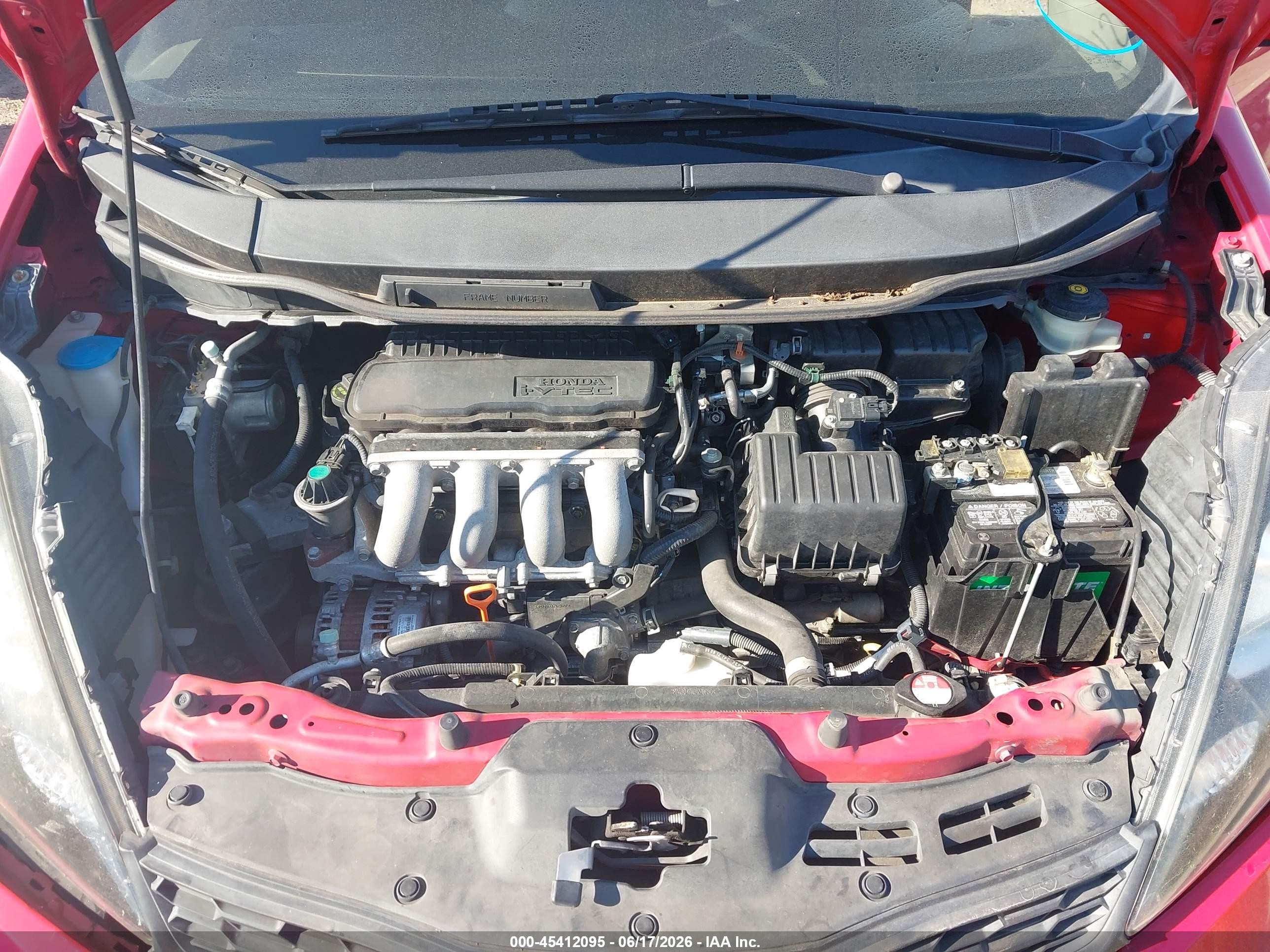 2013 Honda Fit Sport Red vin: JHMGE8H53DC021491