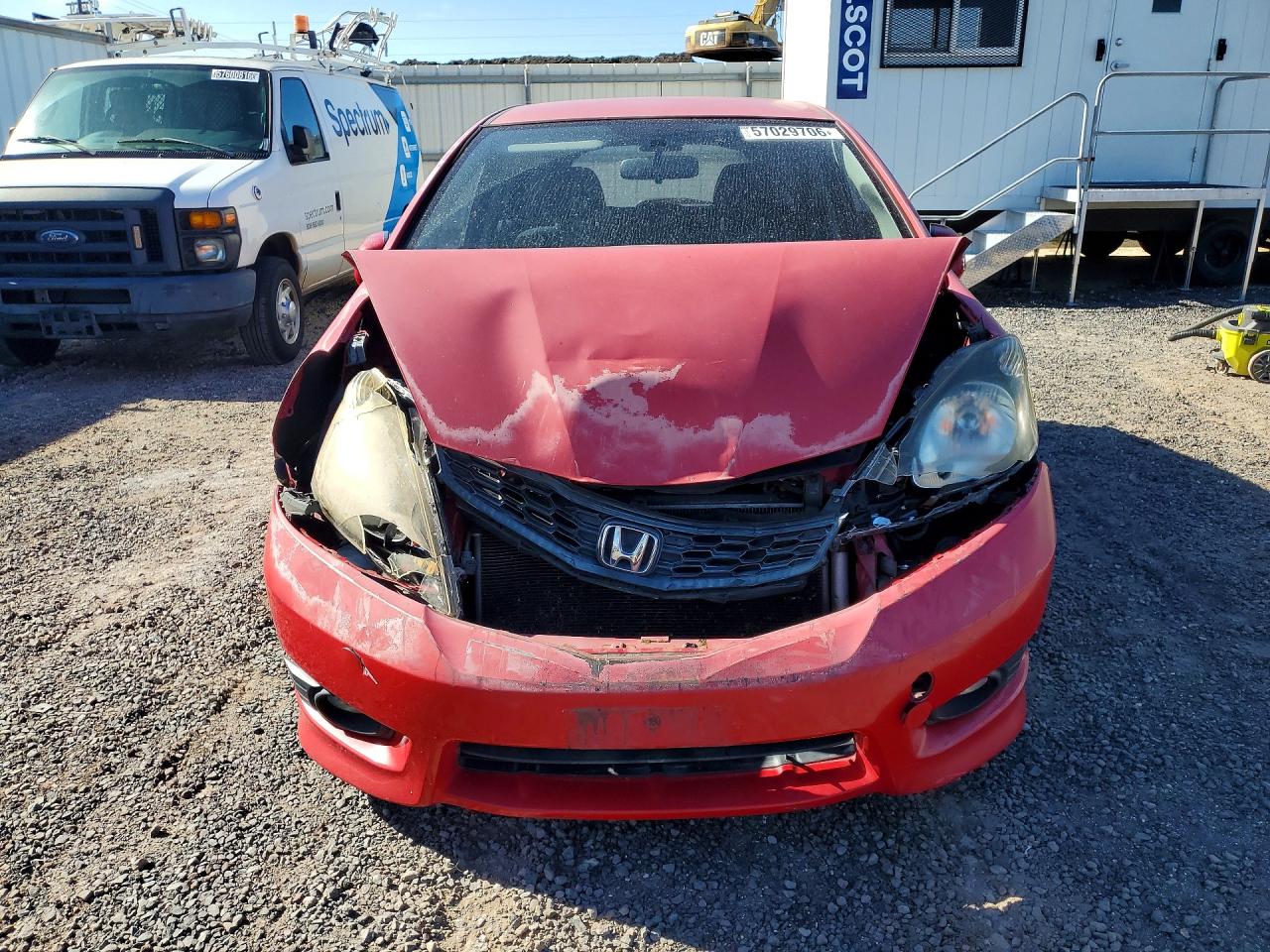 2013 Honda Fit Sport Red vin: JHMGE8H53DC036525