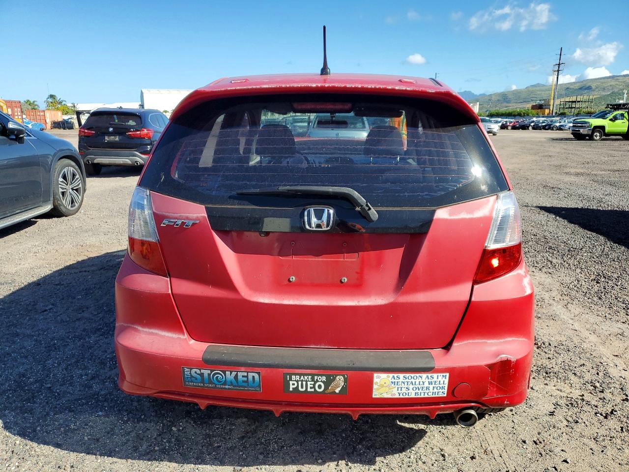 2013 Honda Fit Sport Red vin: JHMGE8H53DC036525