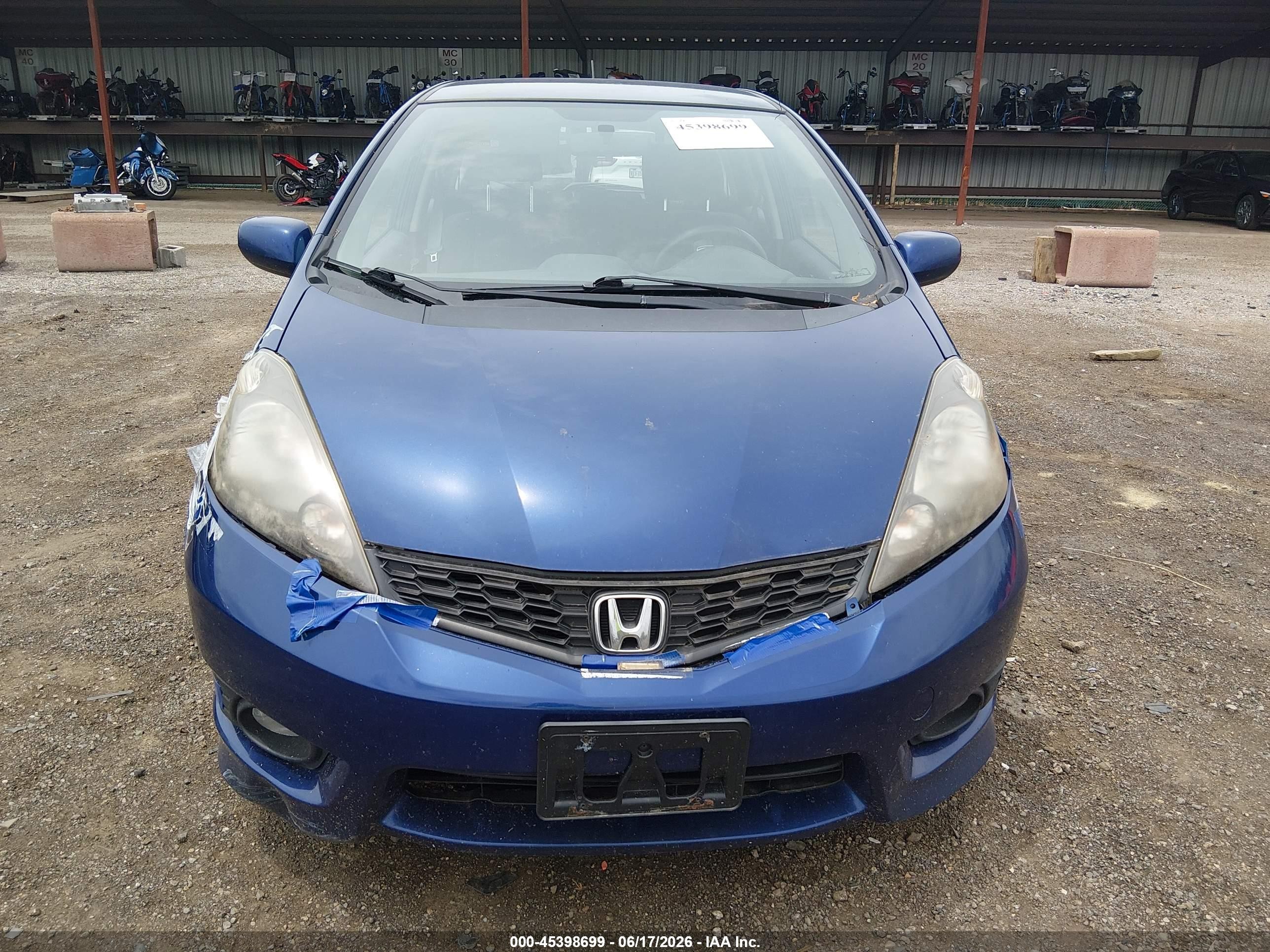 2013 Honda Fit Sport Синий vin: JHMGE8H53DC063224