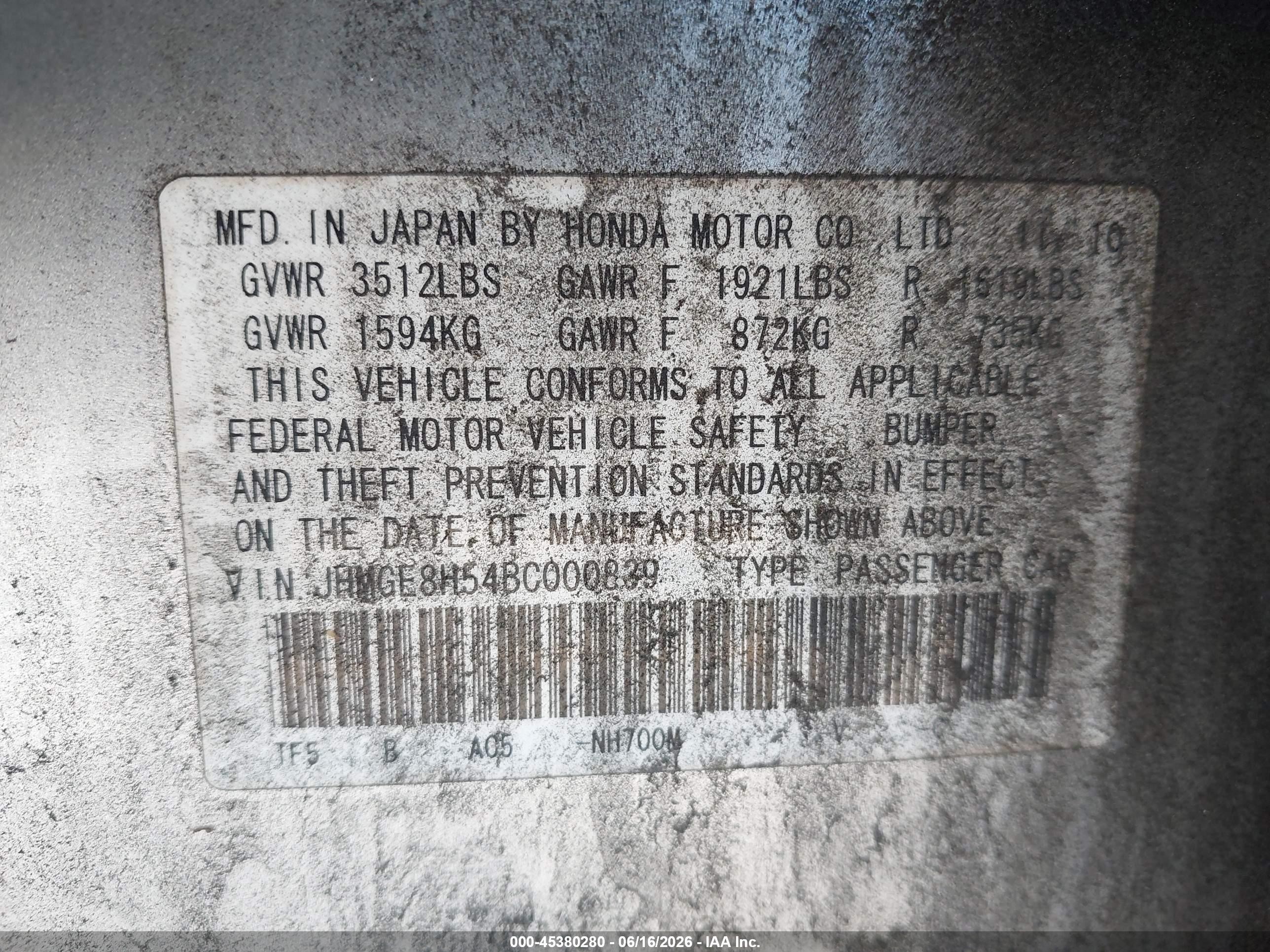 2011 Honda Fit Sport Silver vin: JHMGE8H54BC000839