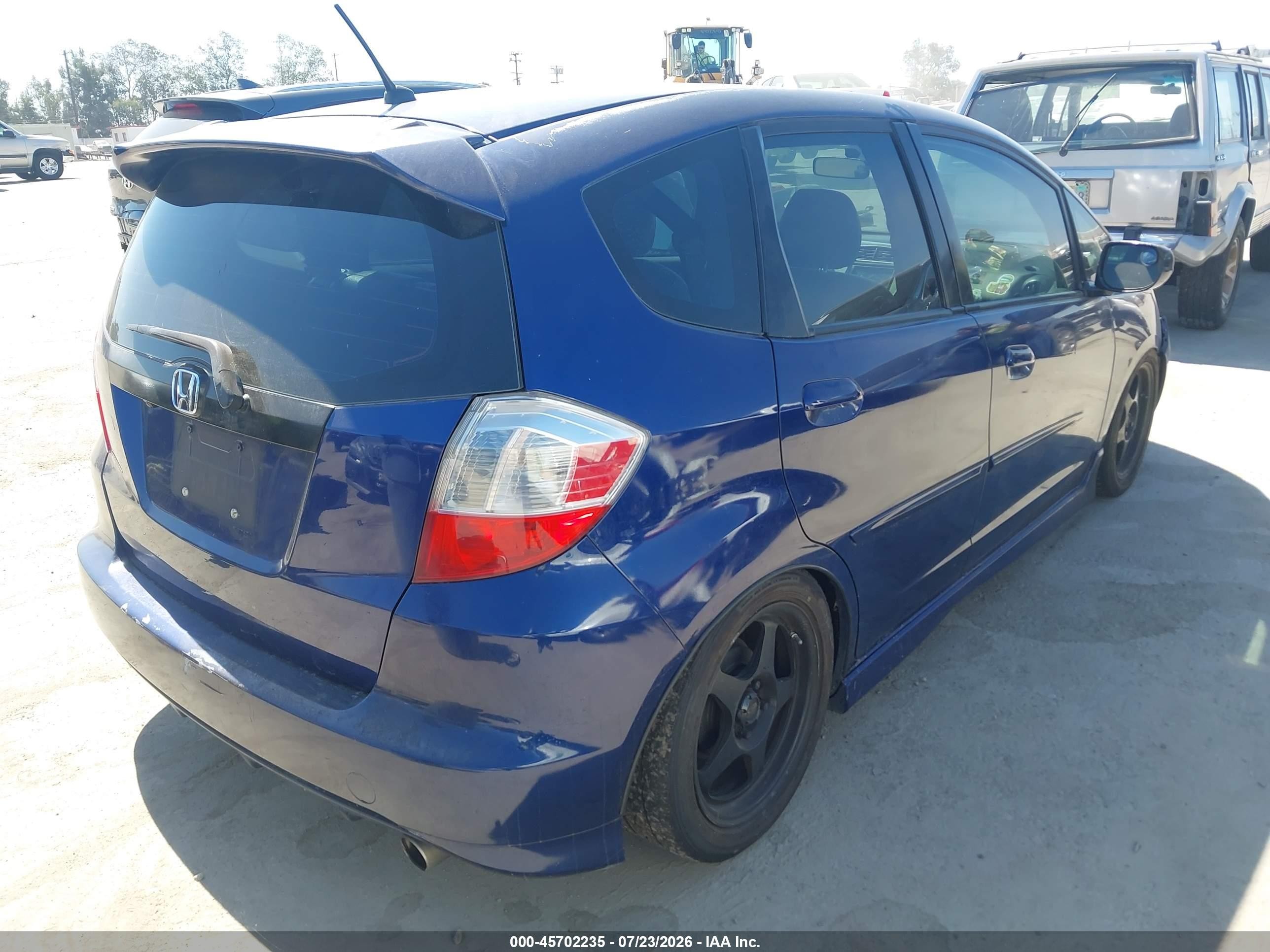 2011 Honda Fit Sport Blue vin: JHMGE8H54BC010450