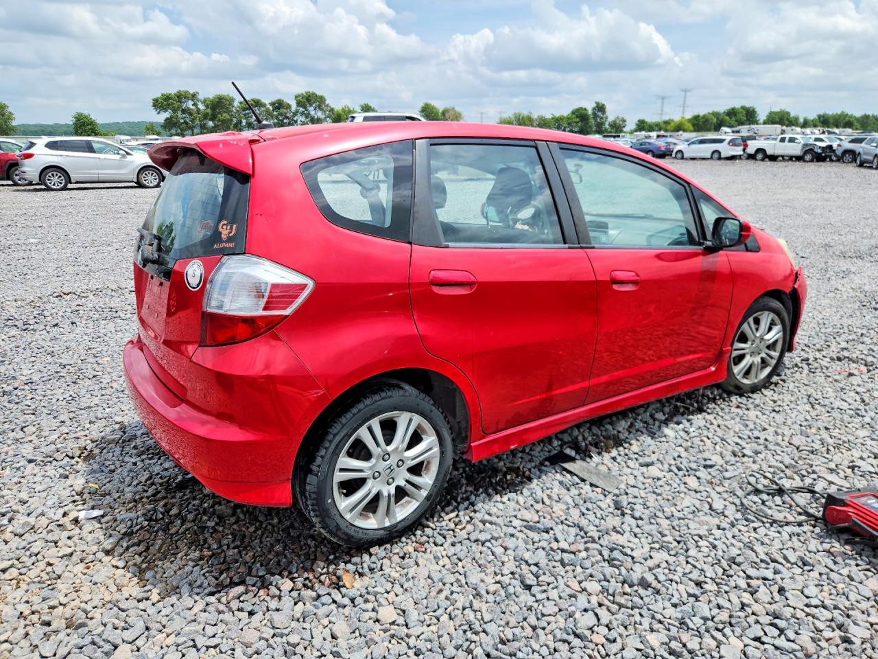 2011 Honda Fit Sport Red vin: JHMGE8H54BS002046