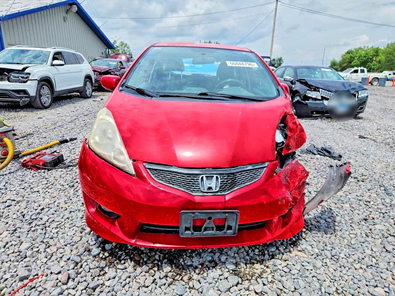2011 Honda Fit Sport Red vin: JHMGE8H54BS002046