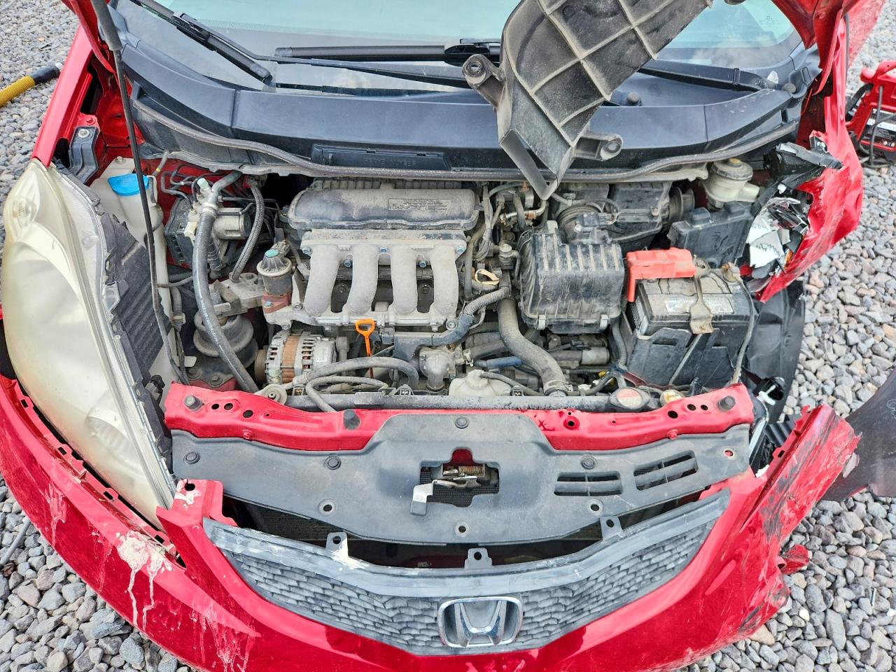 2011 Honda Fit Sport Red vin: JHMGE8H54BS002046