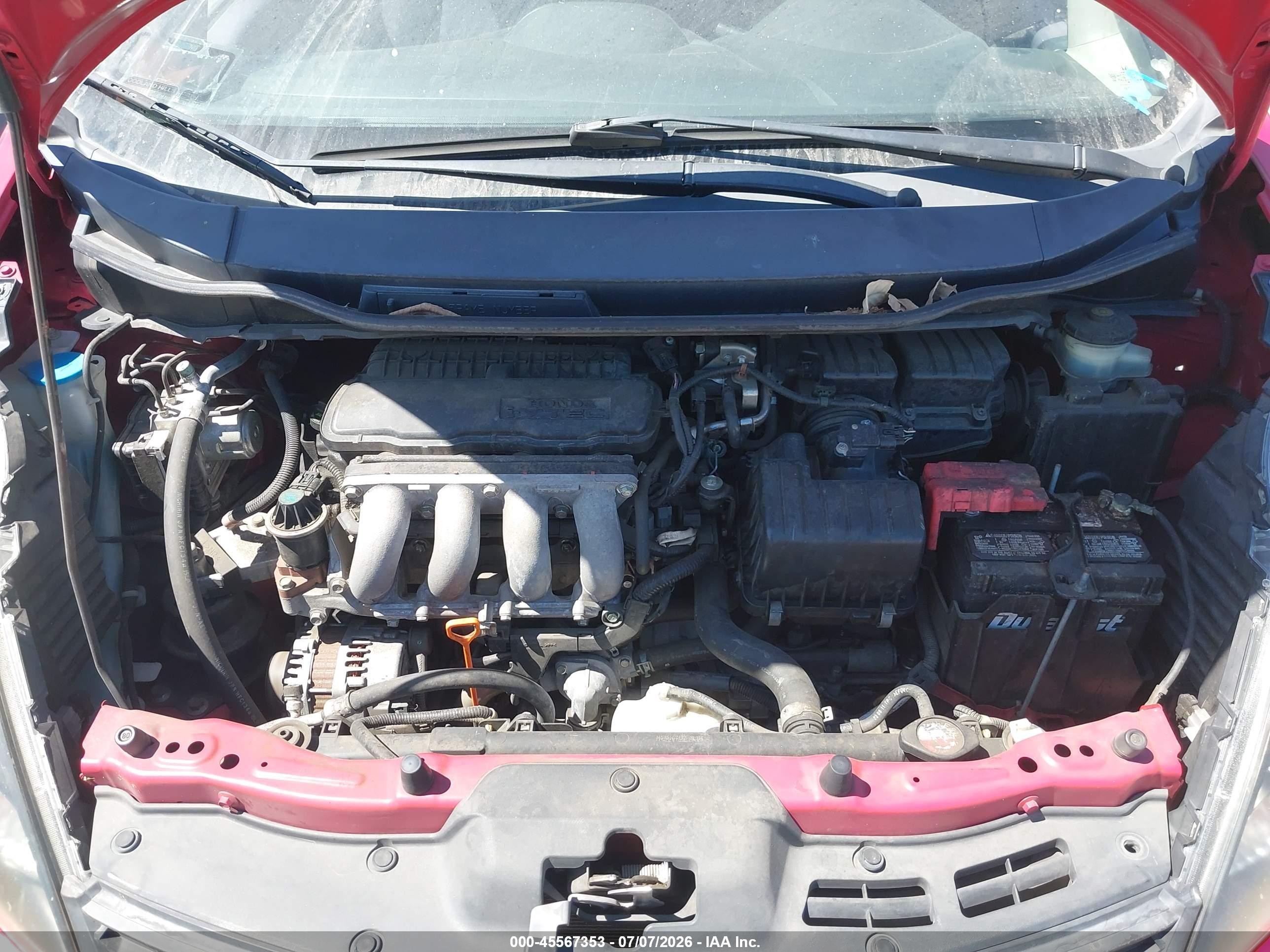 2012 Honda Fit Sport Red vin: JHMGE8H54CC008487