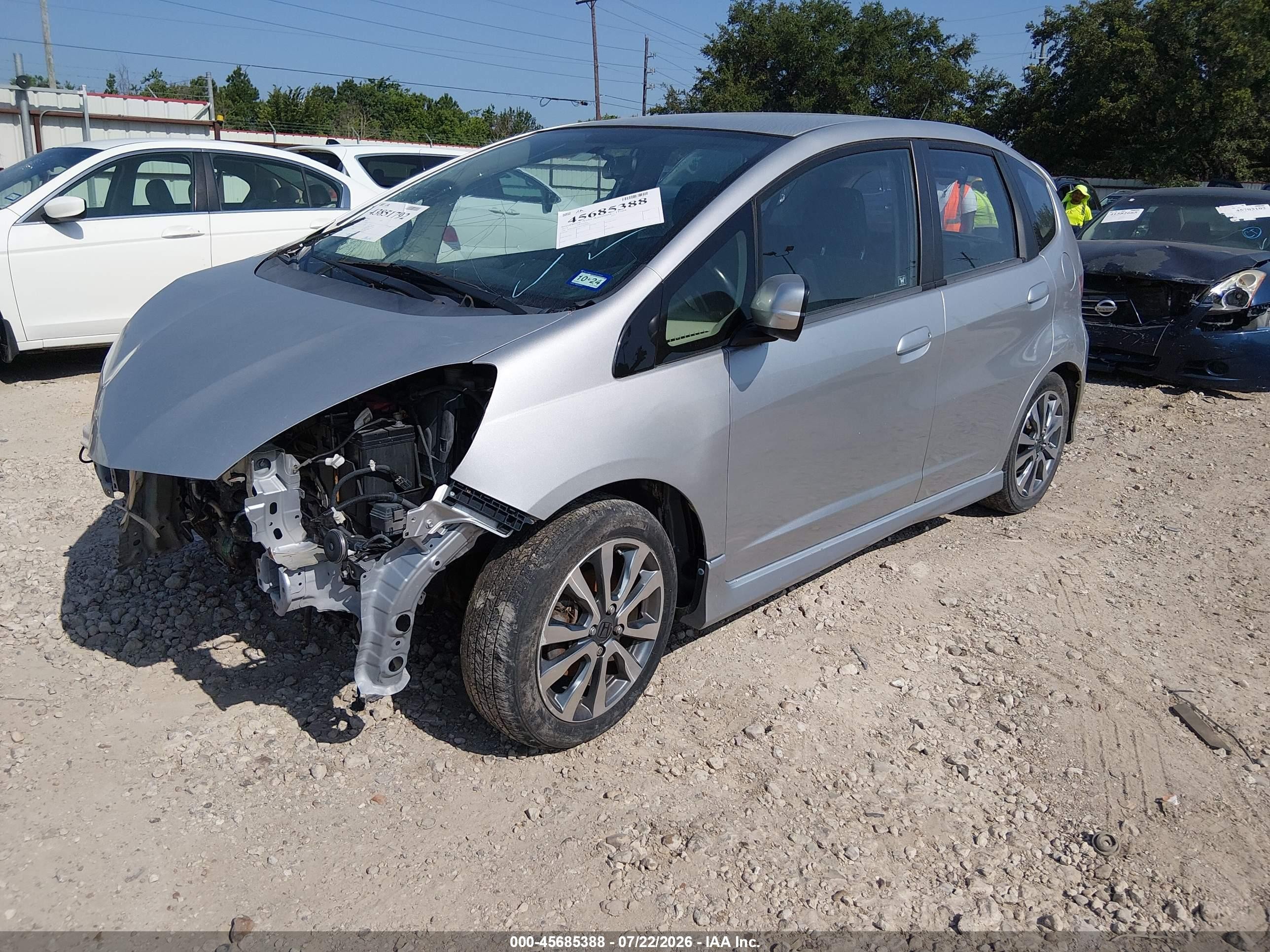 2012 Honda Fit Sport Silver vin: JHMGE8H54CC018095