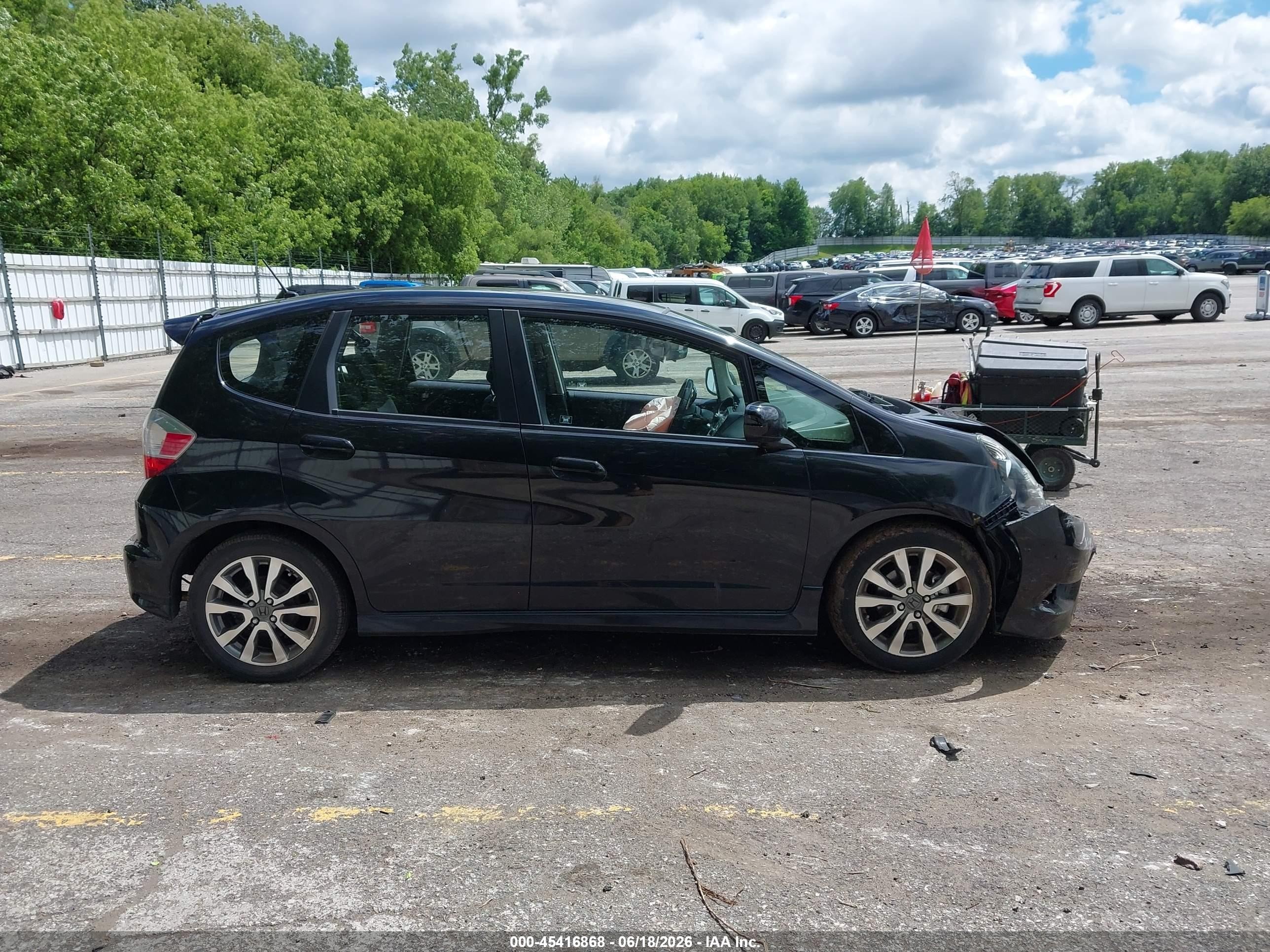 2012 Honda Fit Sport Black vin: JHMGE8H54CC019246