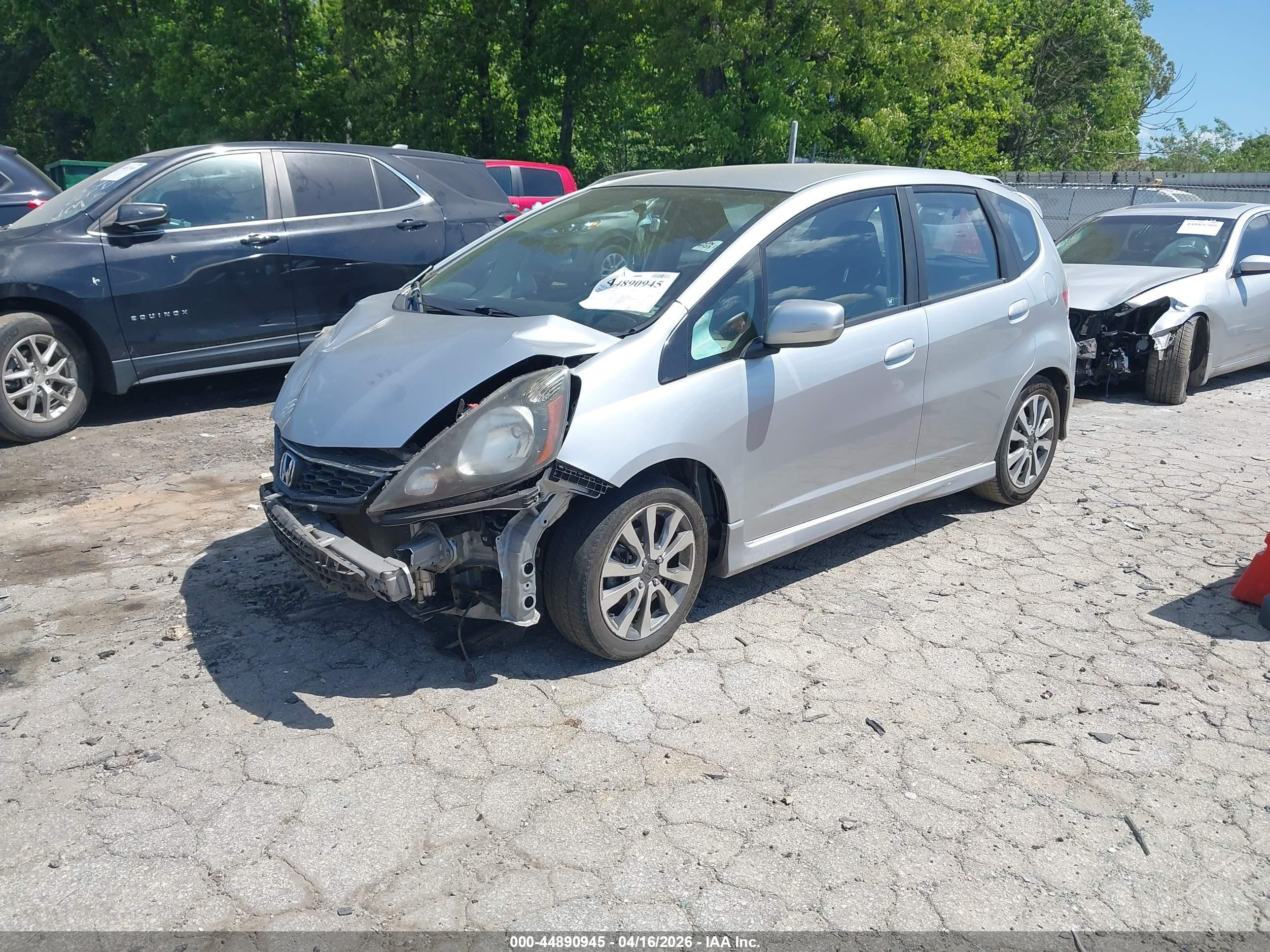2012 Honda Fit Sport Silver vin: JHMGE8H54CC033227