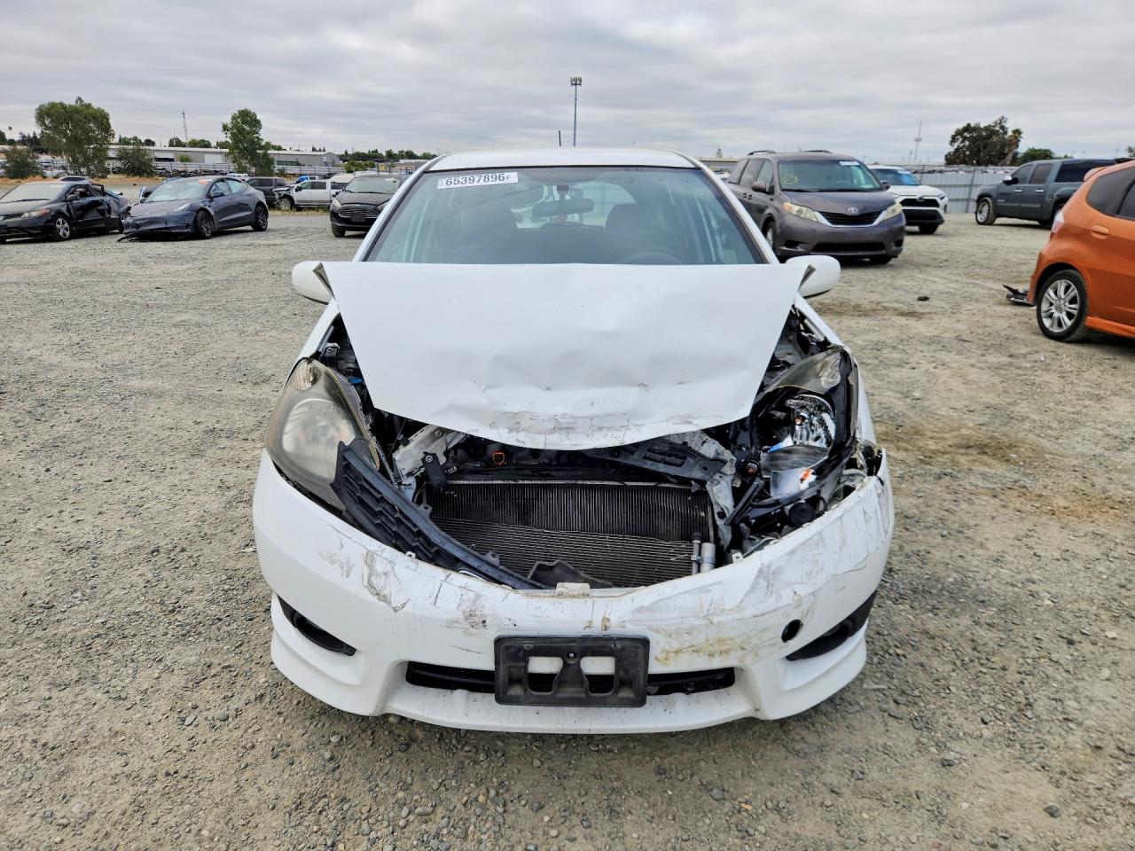 2012 Honda Fit Sport White vin: JHMGE8H54CC040095