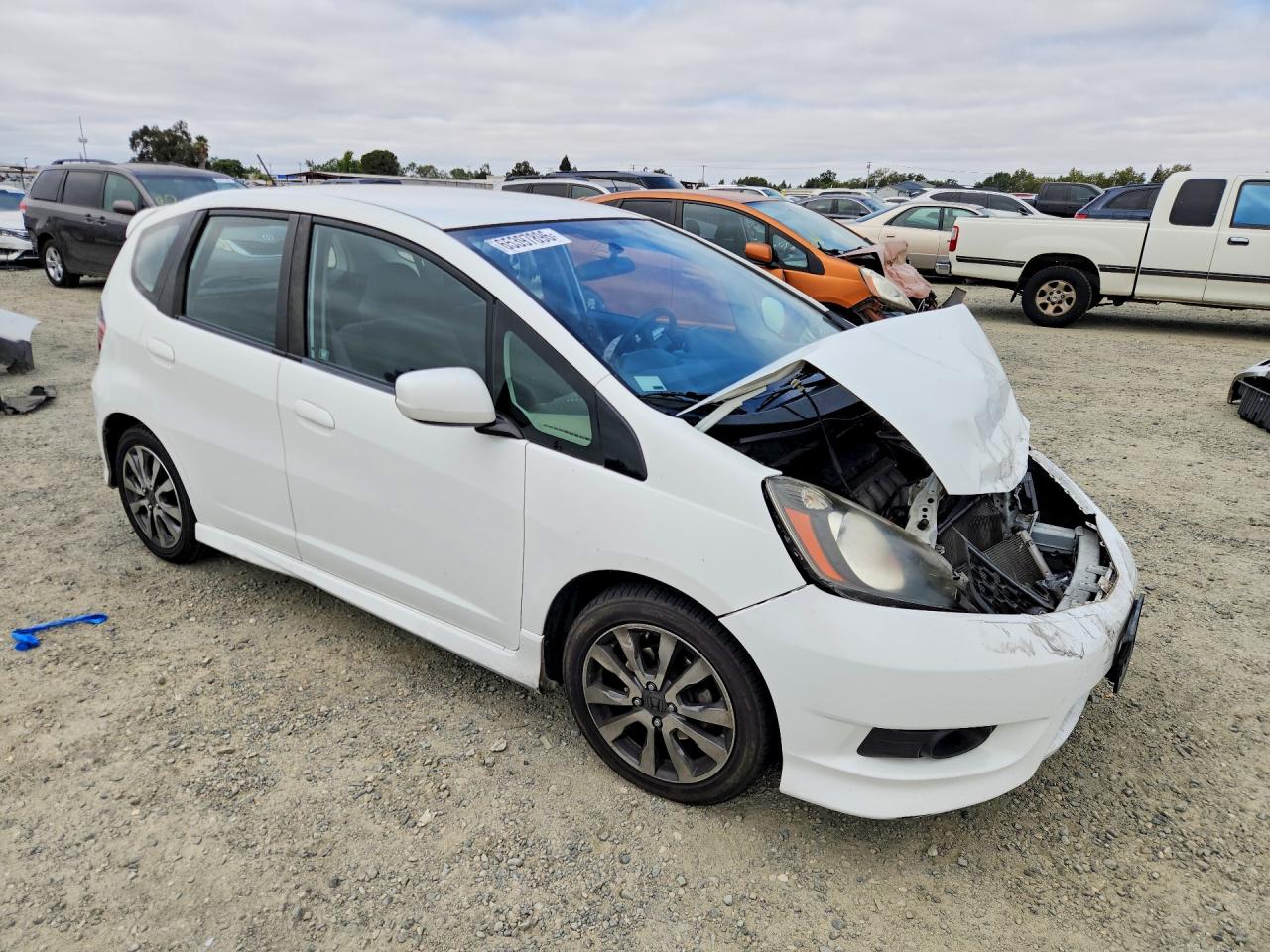 2012 Honda Fit Sport White vin: JHMGE8H54CC040095