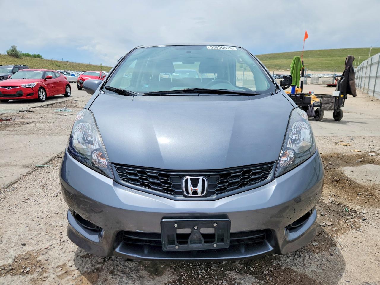 2013 Honda Fit Sport Gray vin: JHMGE8H54DC015635