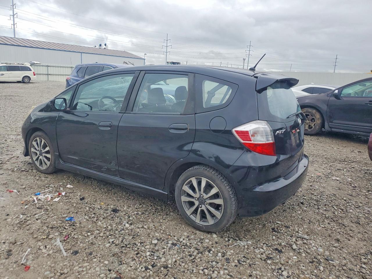 2013 Honda Fit Sport Black vin: JHMGE8H54DC022357