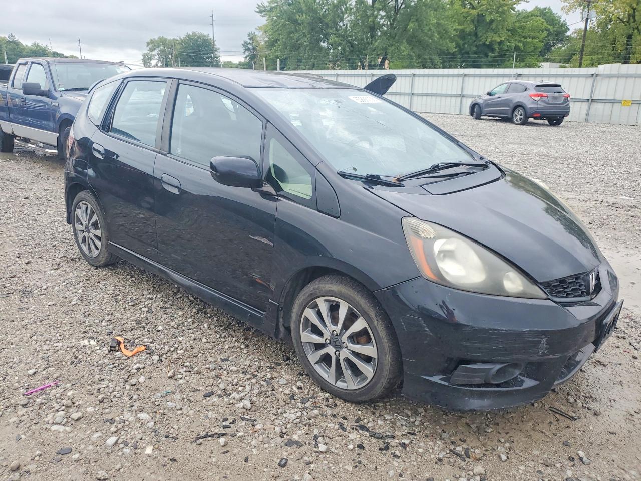 2013 Honda Fit Sport Black vin: JHMGE8H54DC022357