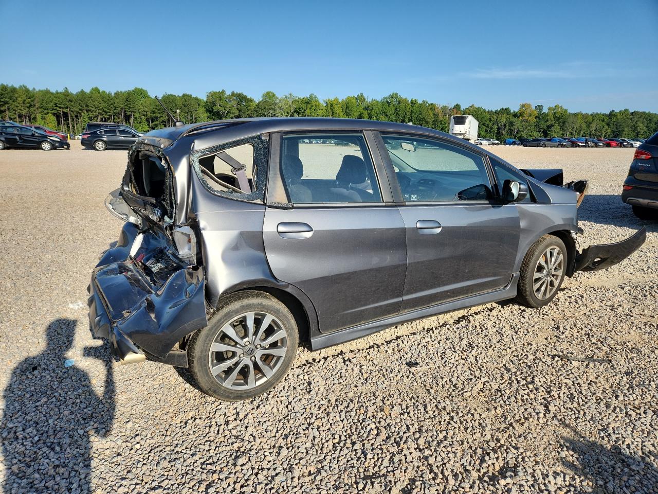 2013 Honda Fit Sport Gray vin: JHMGE8H54DC030314