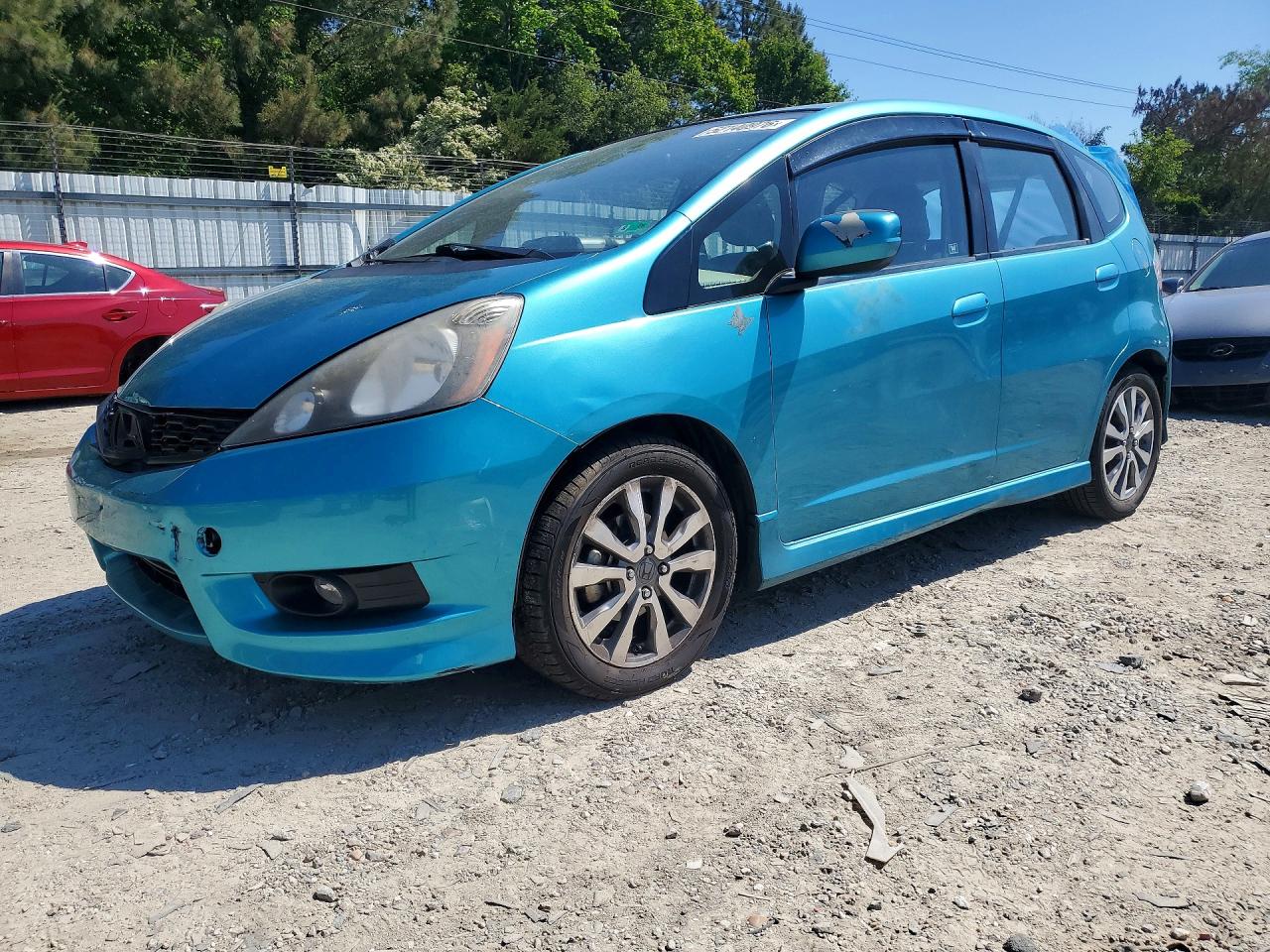 2013 Honda Fit Sport Синий vin: JHMGE8H54DC031785