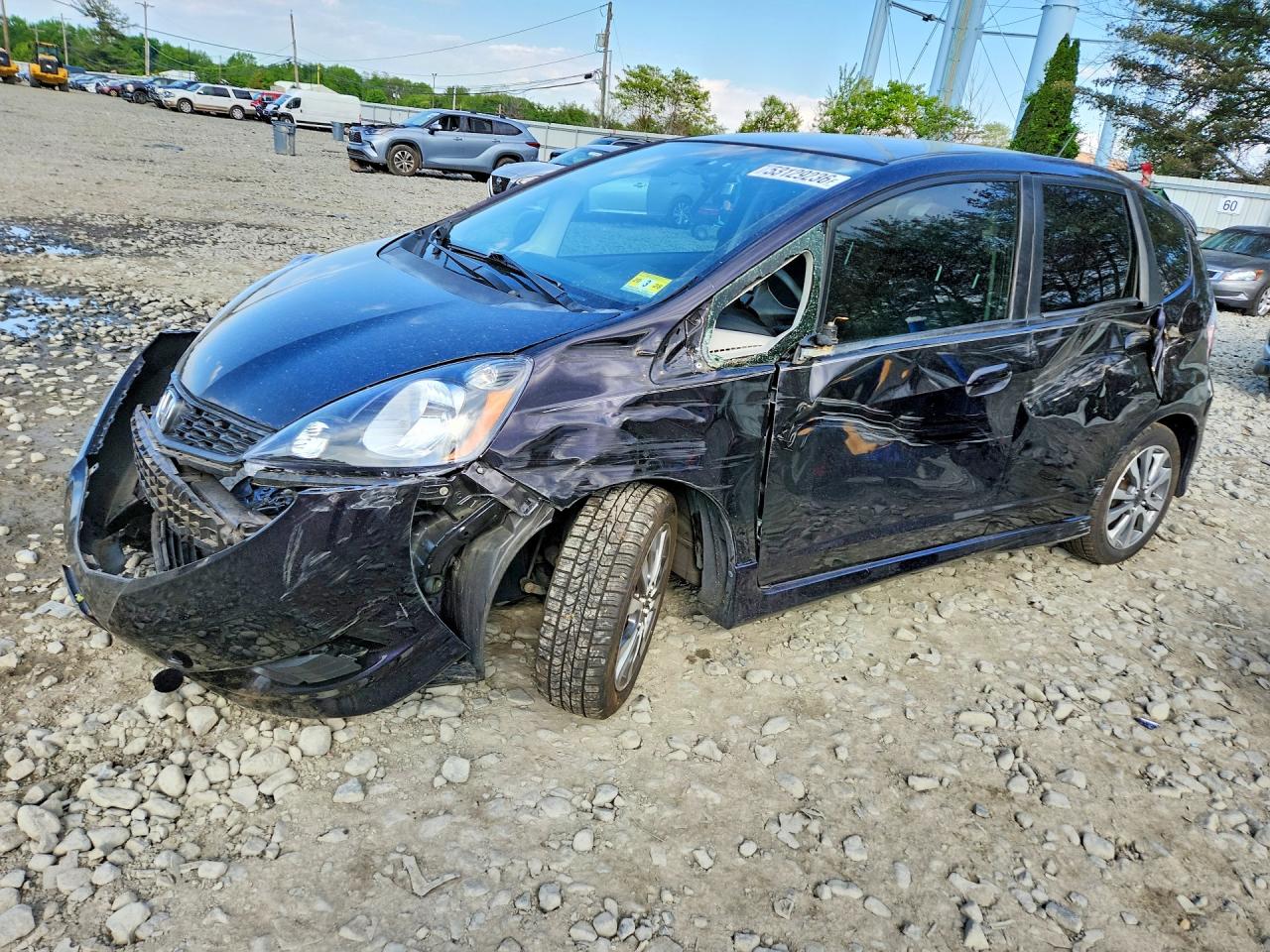 2013 Honda Fit Sport Purple vin: JHMGE8H54DC045153