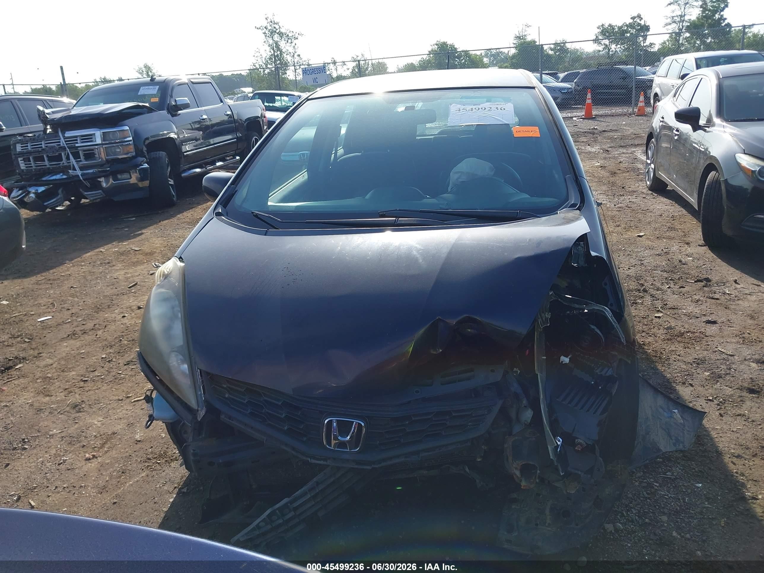 2013 Honda Fit Sport Черный vin: JHMGE8H54DC049476