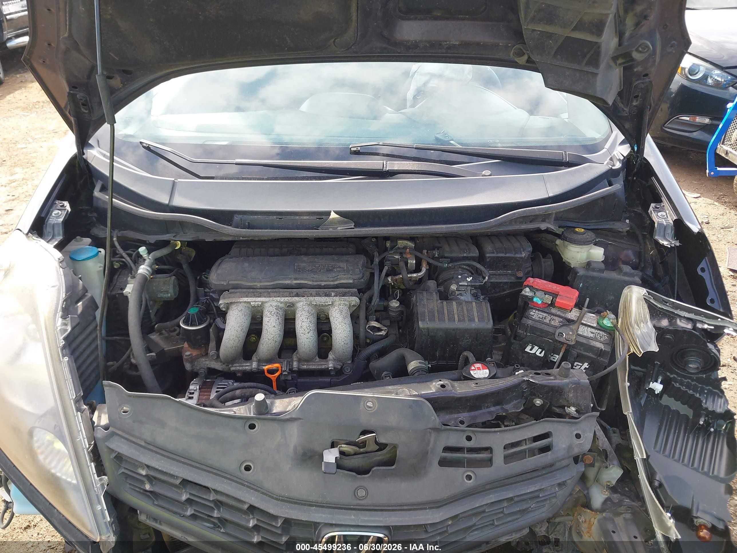 2013 Honda Fit Sport Черный vin: JHMGE8H54DC049476