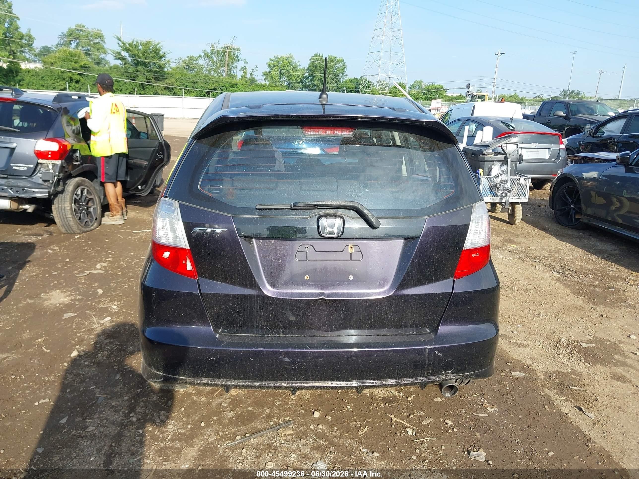 2013 Honda Fit Sport Черный vin: JHMGE8H54DC049476
