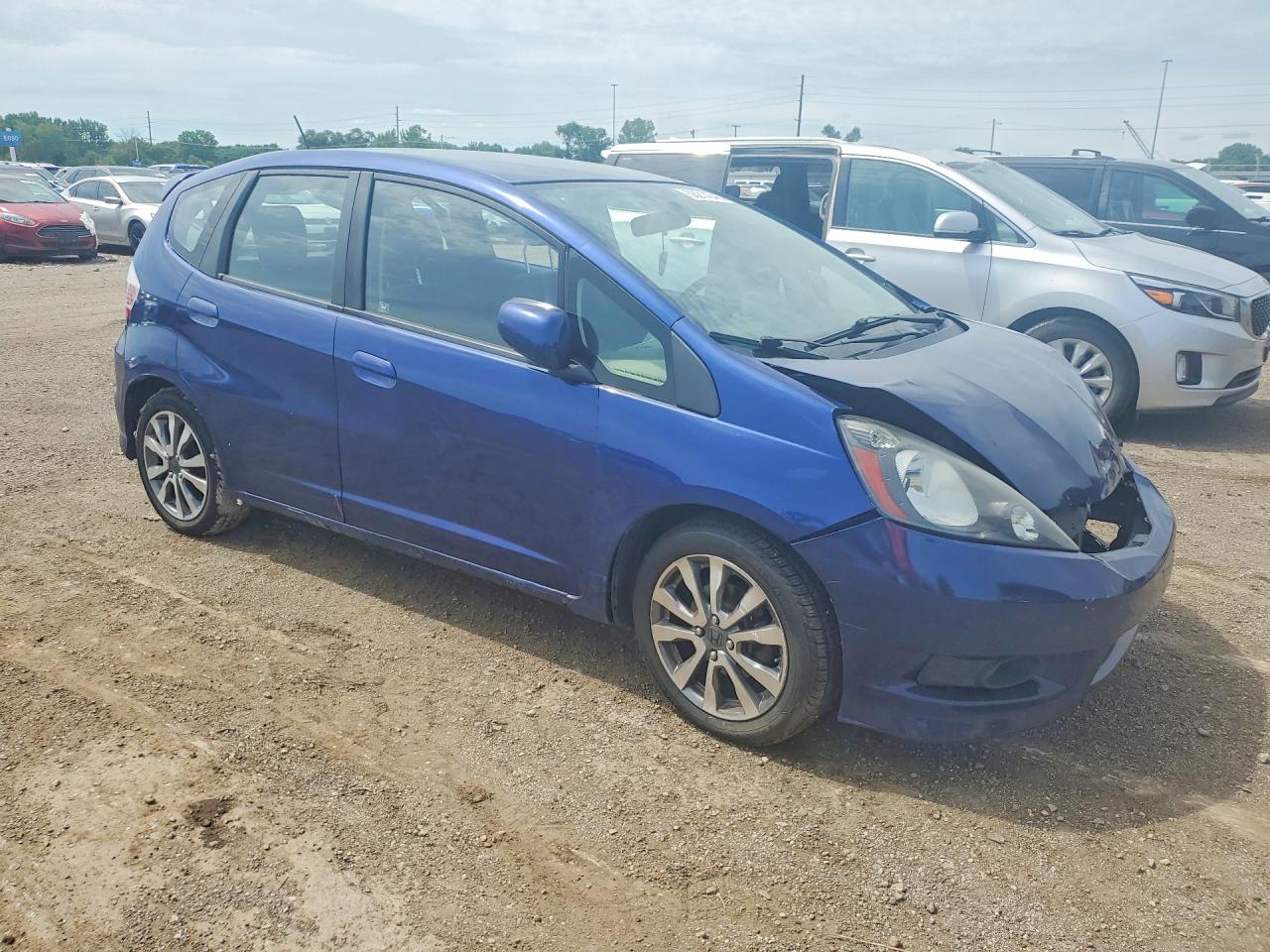 2013 Honda Fit Sport Blue vin: JHMGE8H54DC054662