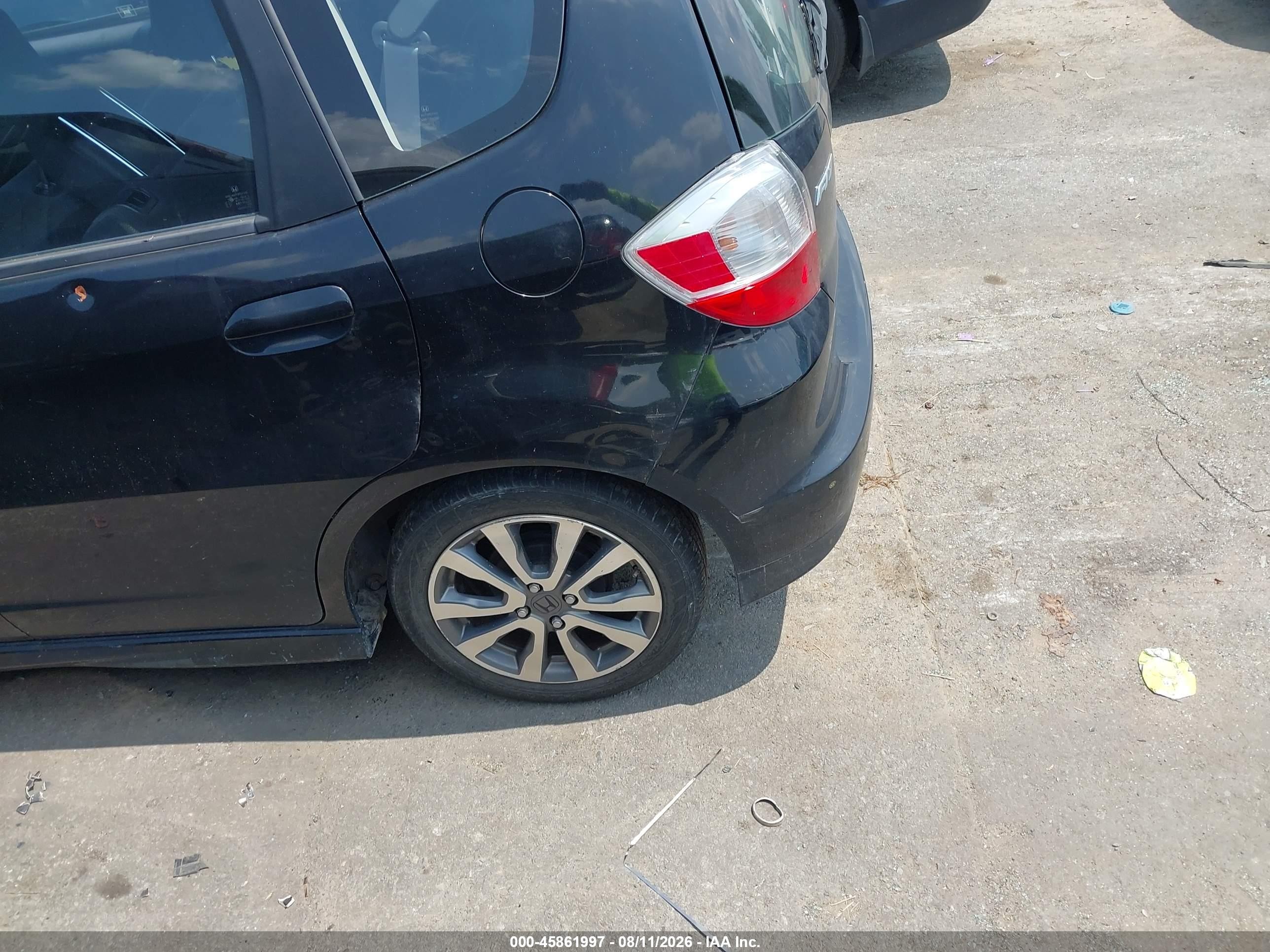 2013 Honda Fit Sport Black vin: JHMGE8H54DC060591