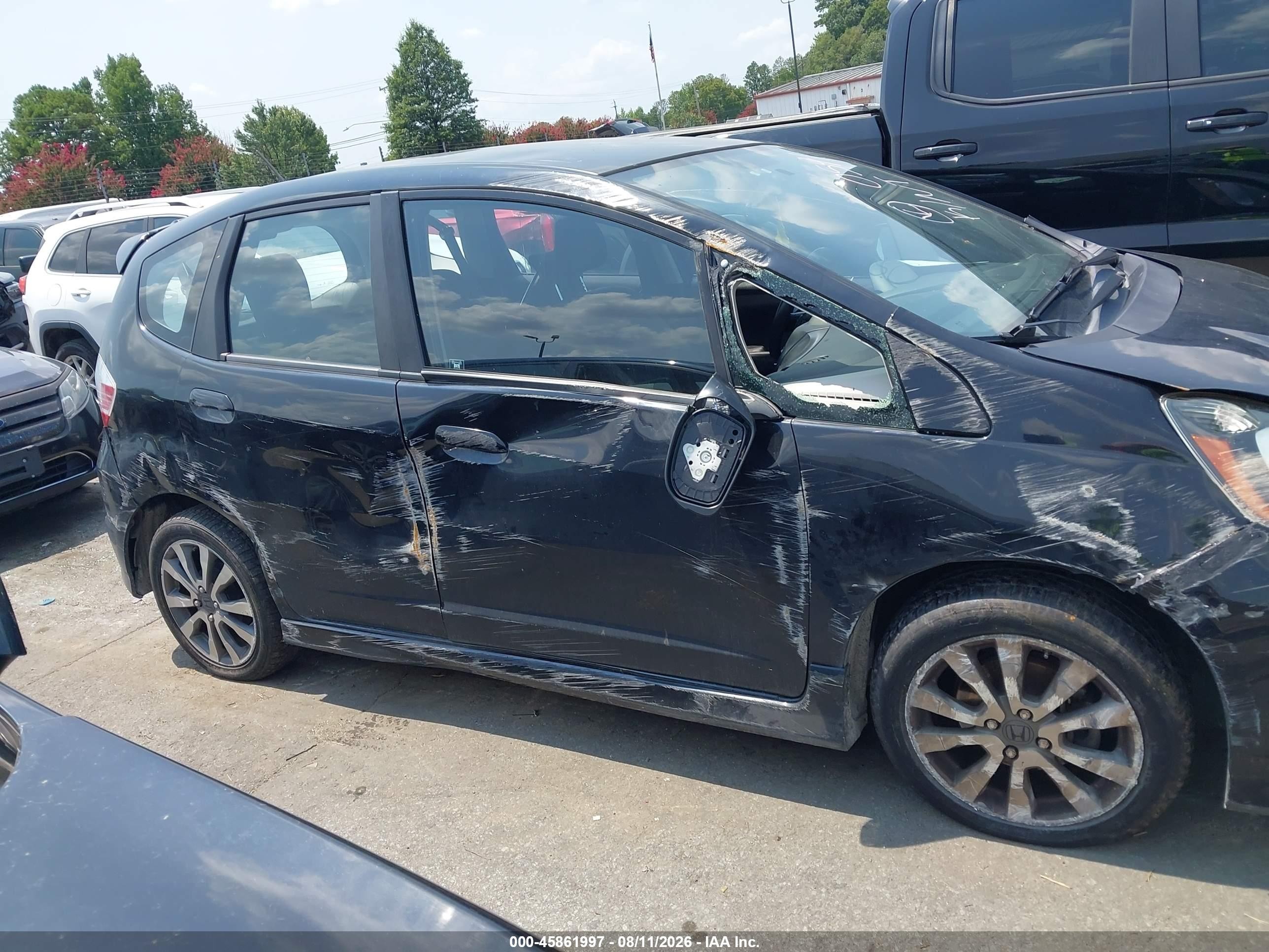 2013 Honda Fit Sport Black vin: JHMGE8H54DC060591