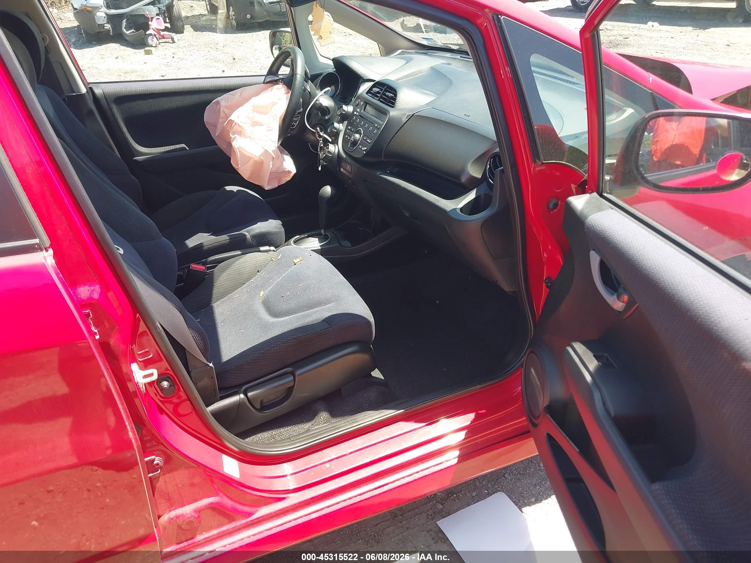 2013 Honda Fit Sport Red vin: JHMGE8H54DC060705