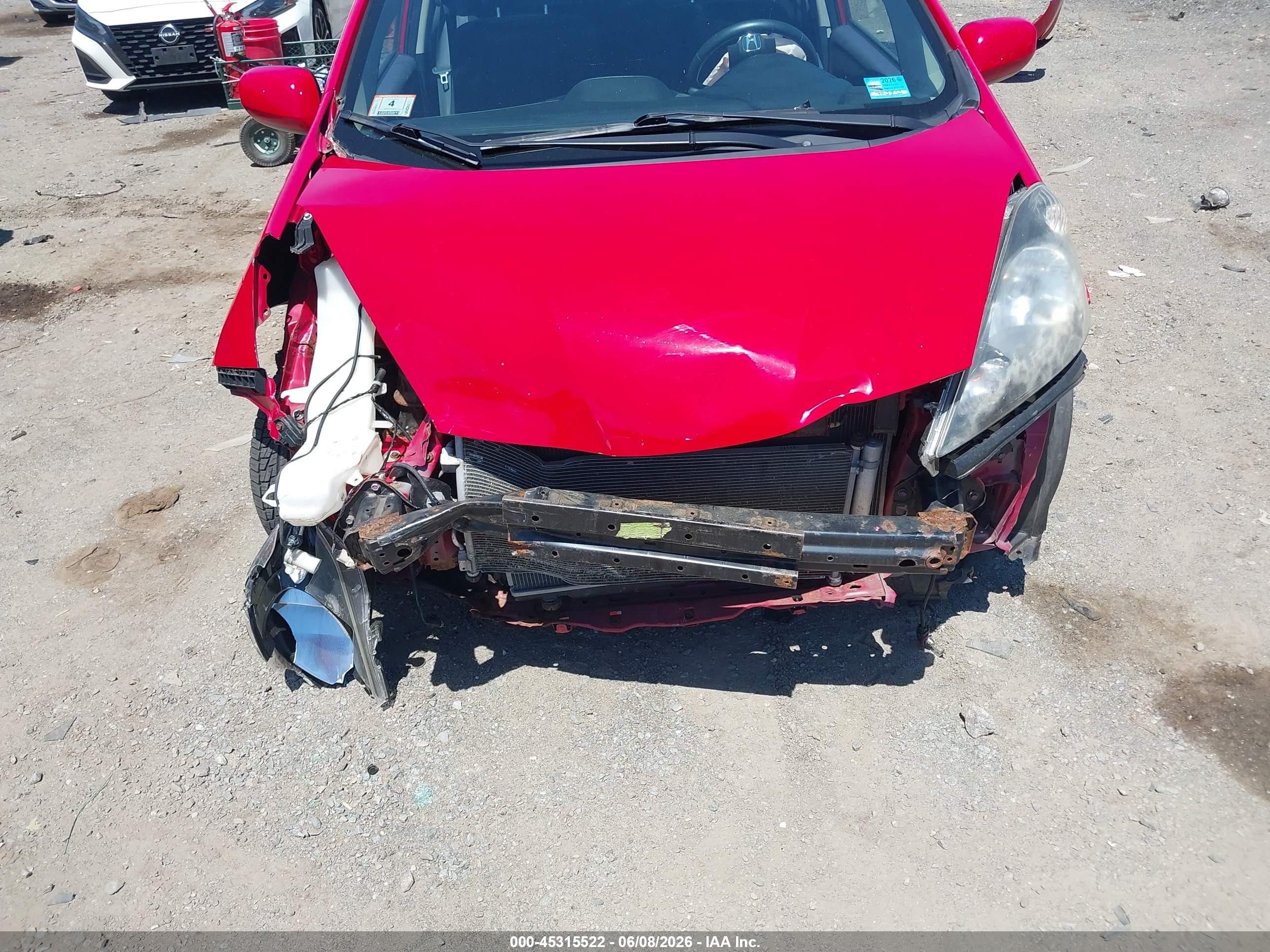 2013 Honda Fit Sport Red vin: JHMGE8H54DC060705