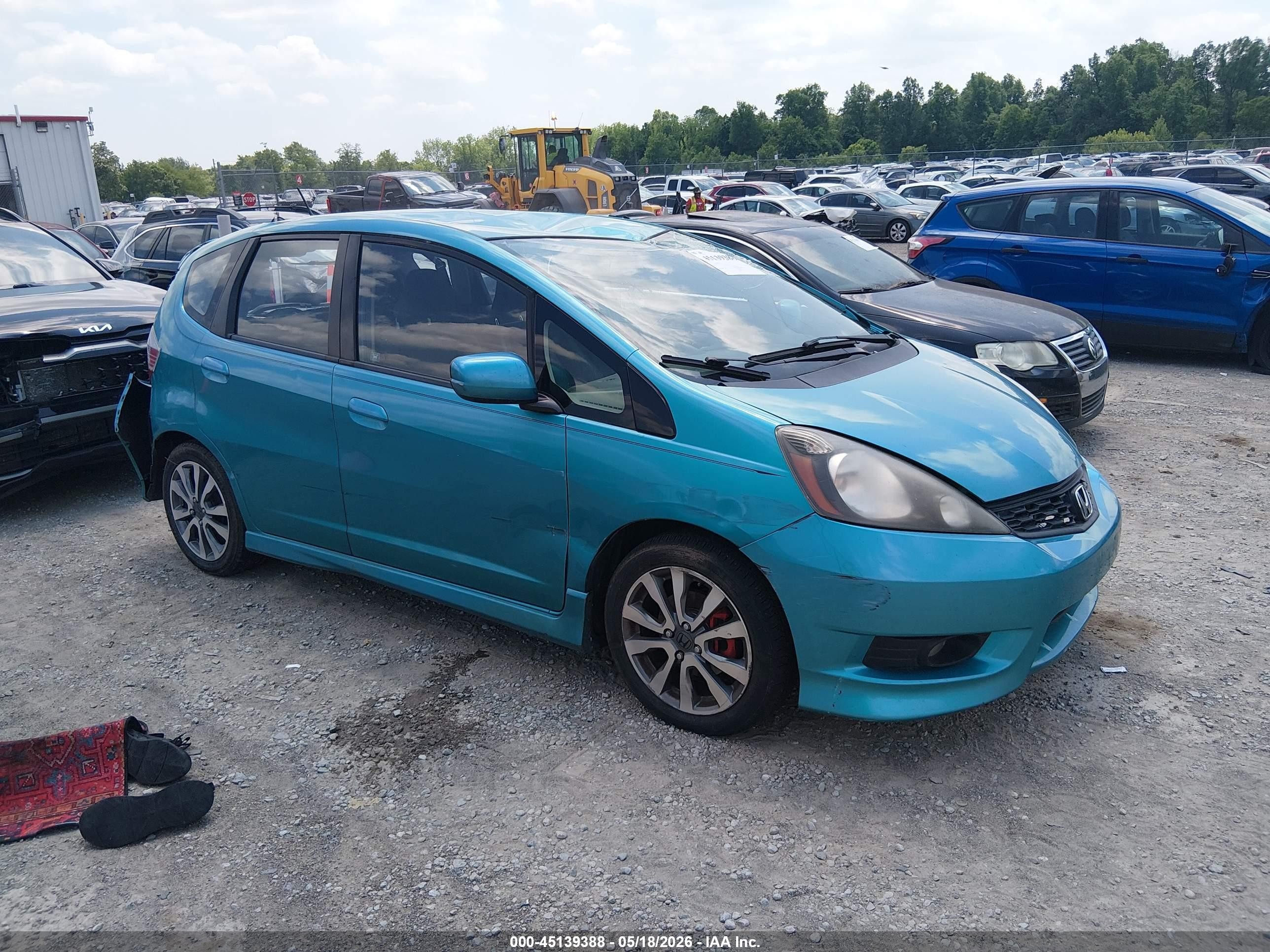 2013 Honda Fit Sport Blue vin: JHMGE8H54DC062437