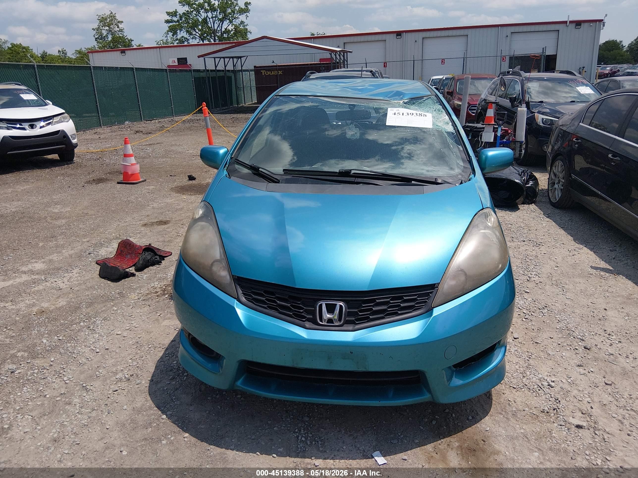 2013 Honda Fit Sport Blue vin: JHMGE8H54DC062437