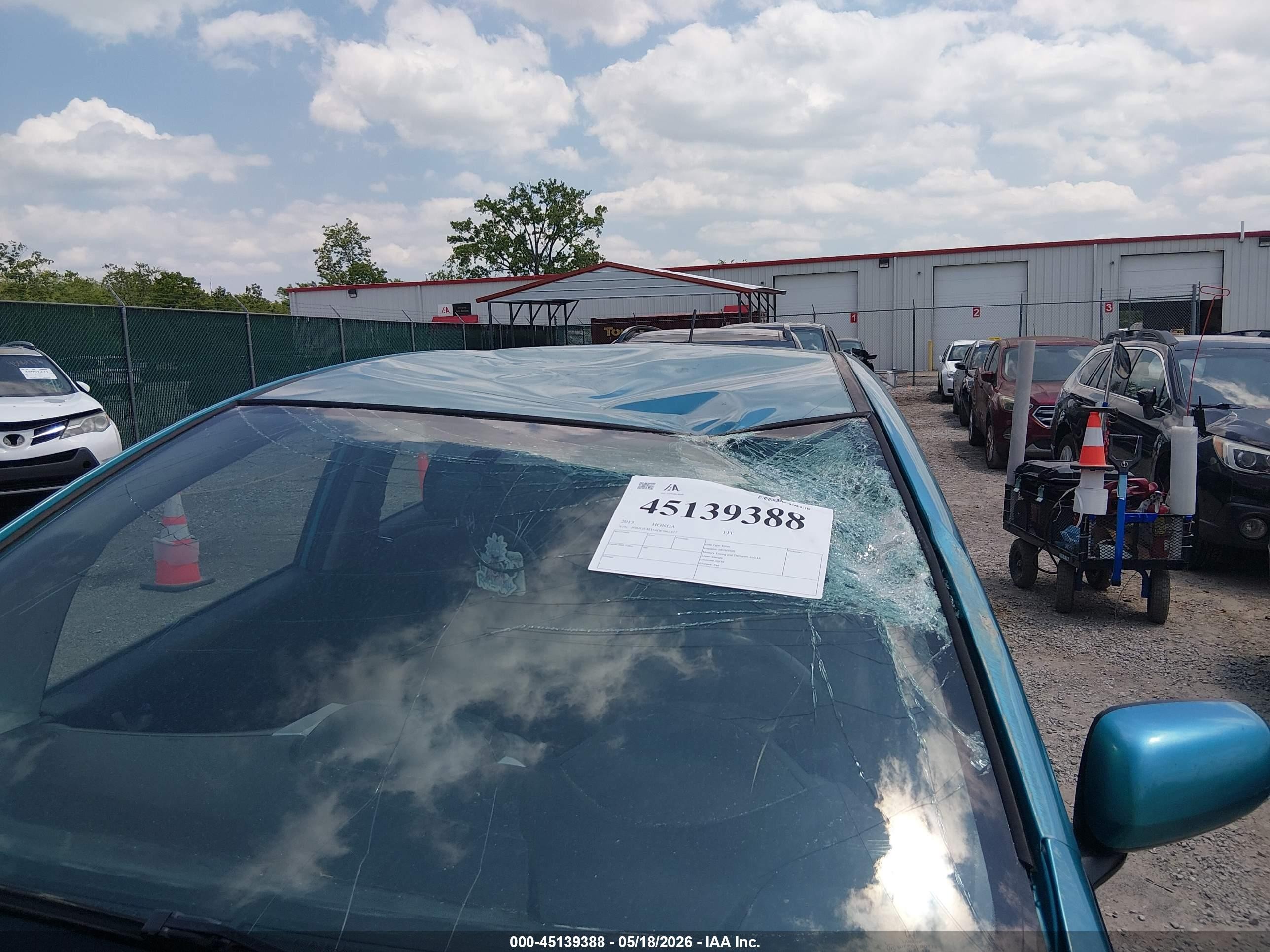 2013 Honda Fit Sport Blue vin: JHMGE8H54DC062437