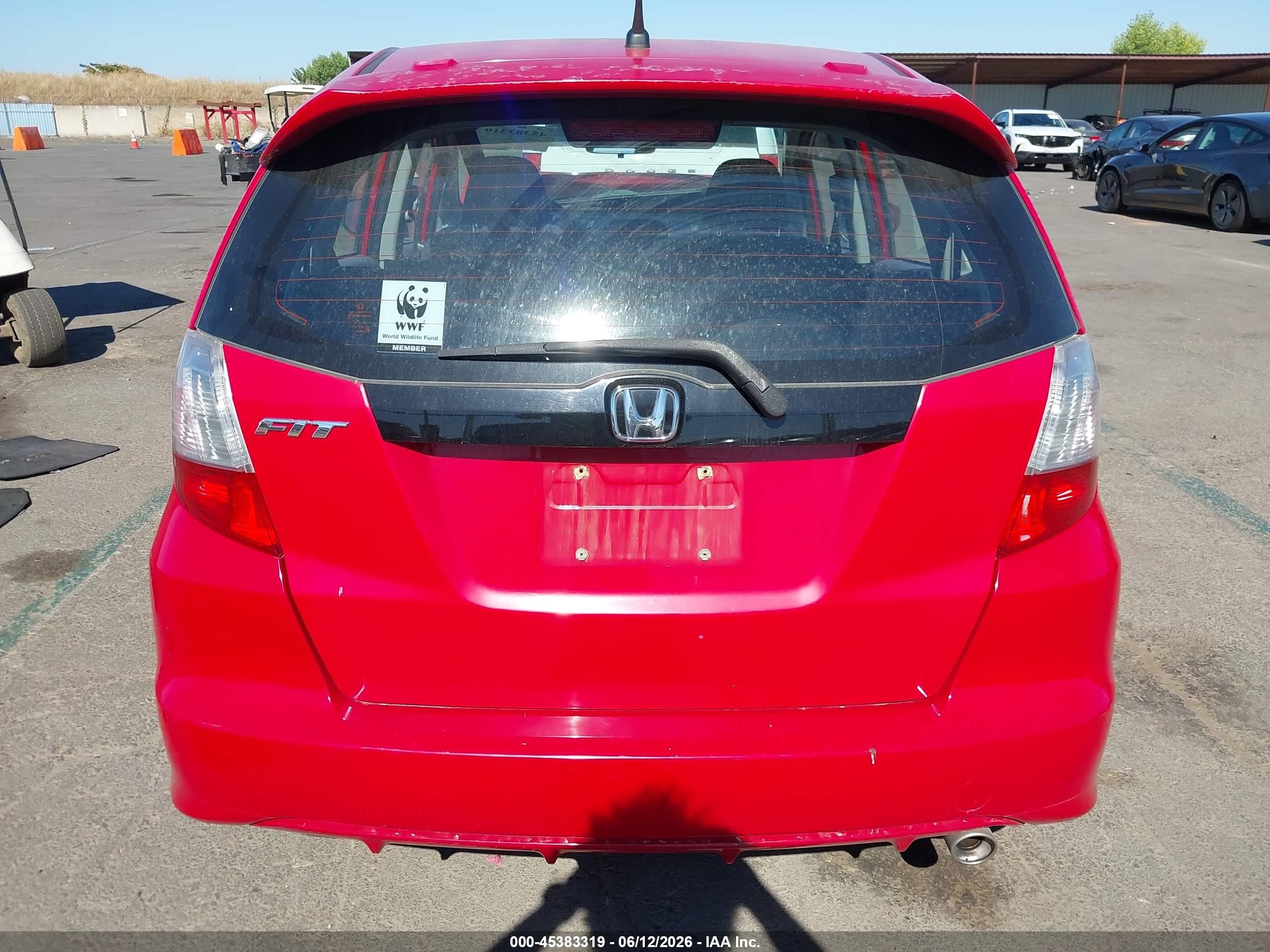 2011 Honda Fit Sport Red vin: JHMGE8H55BS003562