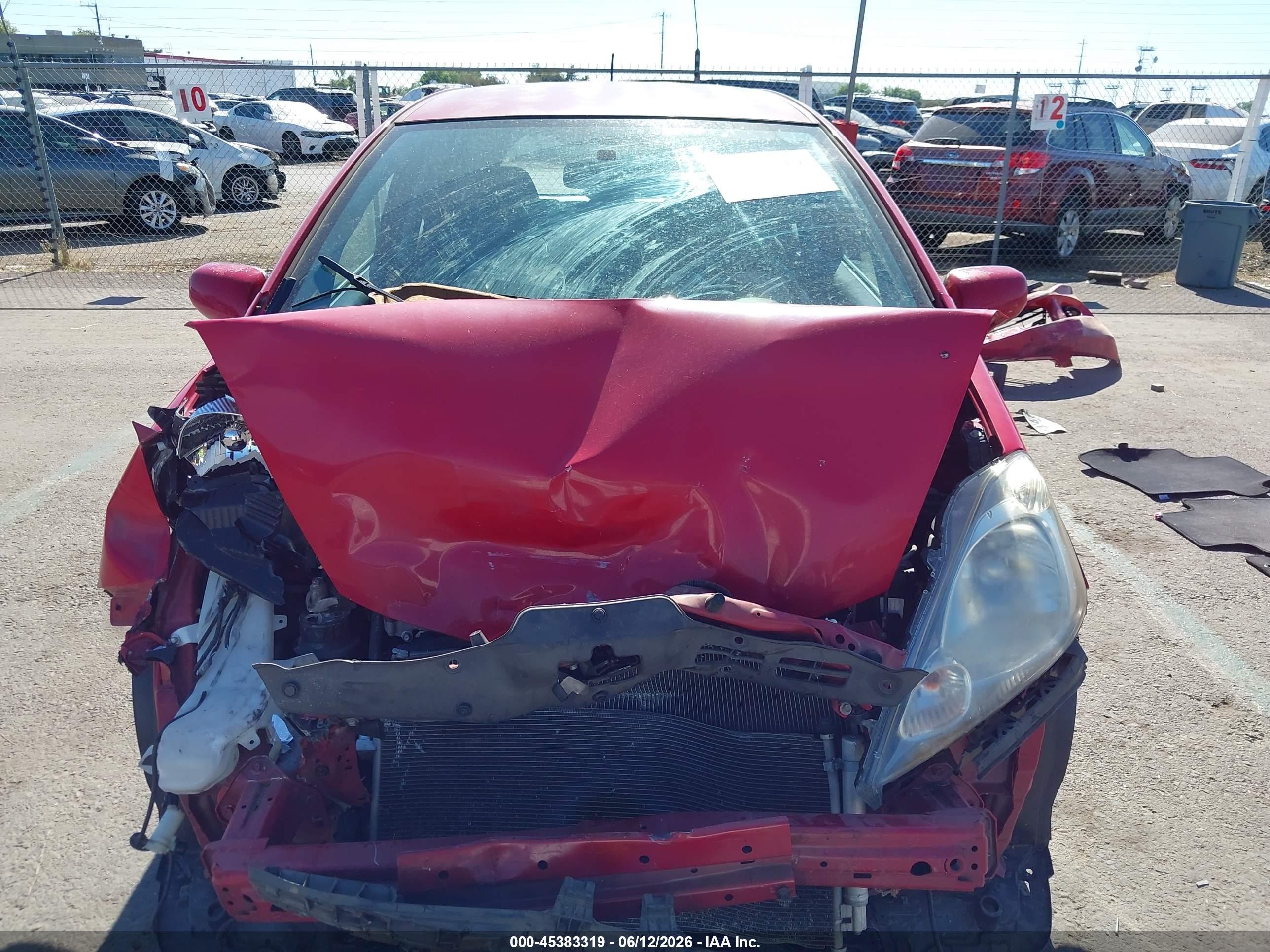 2011 Honda Fit Sport Red vin: JHMGE8H55BS003562