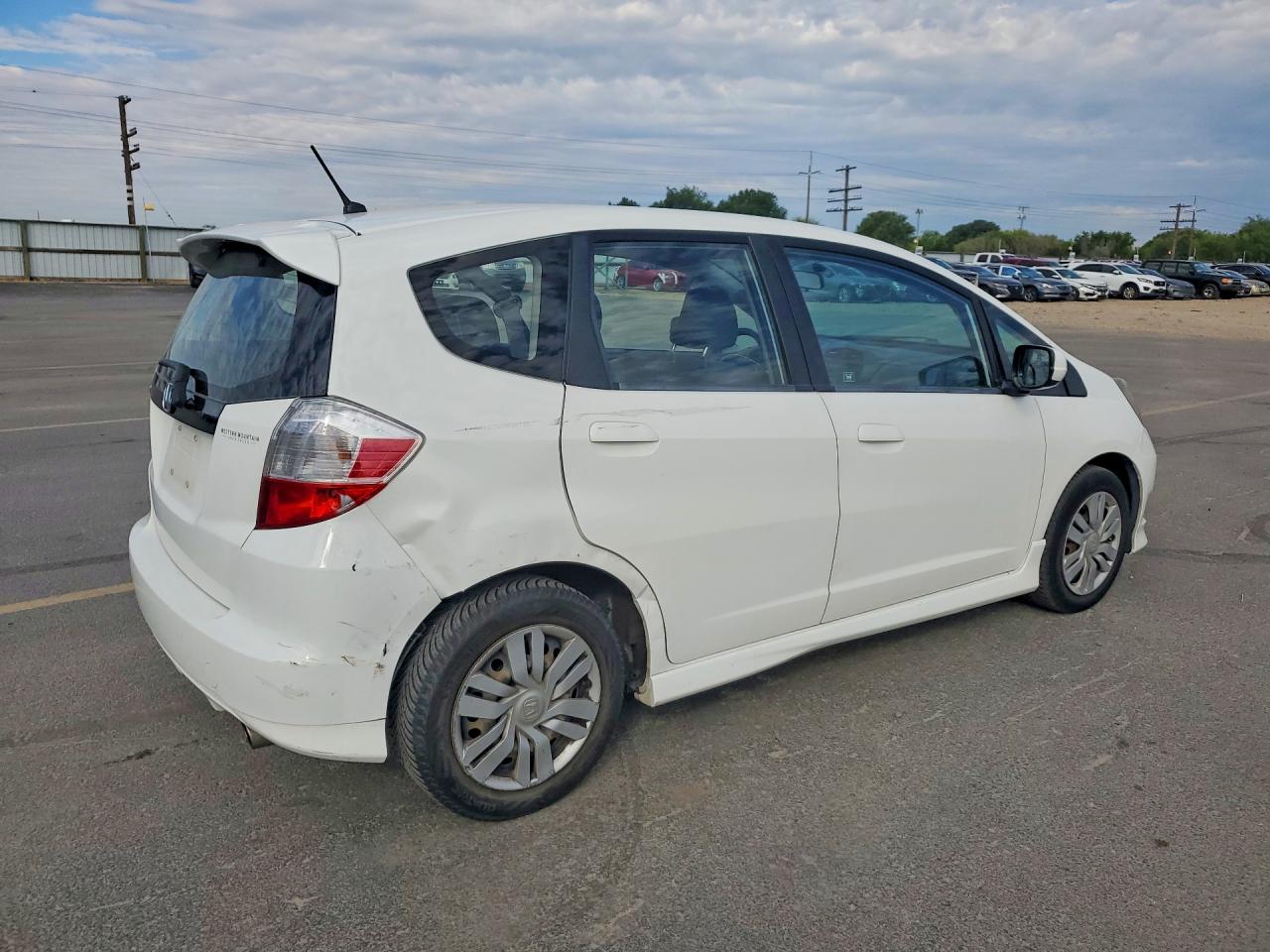 2012 Honda Fit Sport White vin: JHMGE8H55CC000589