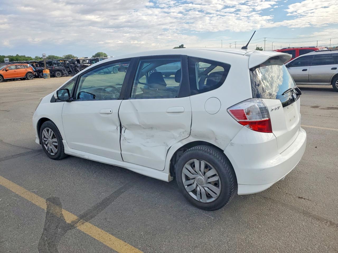 2012 Honda Fit Sport White vin: JHMGE8H55CC000589