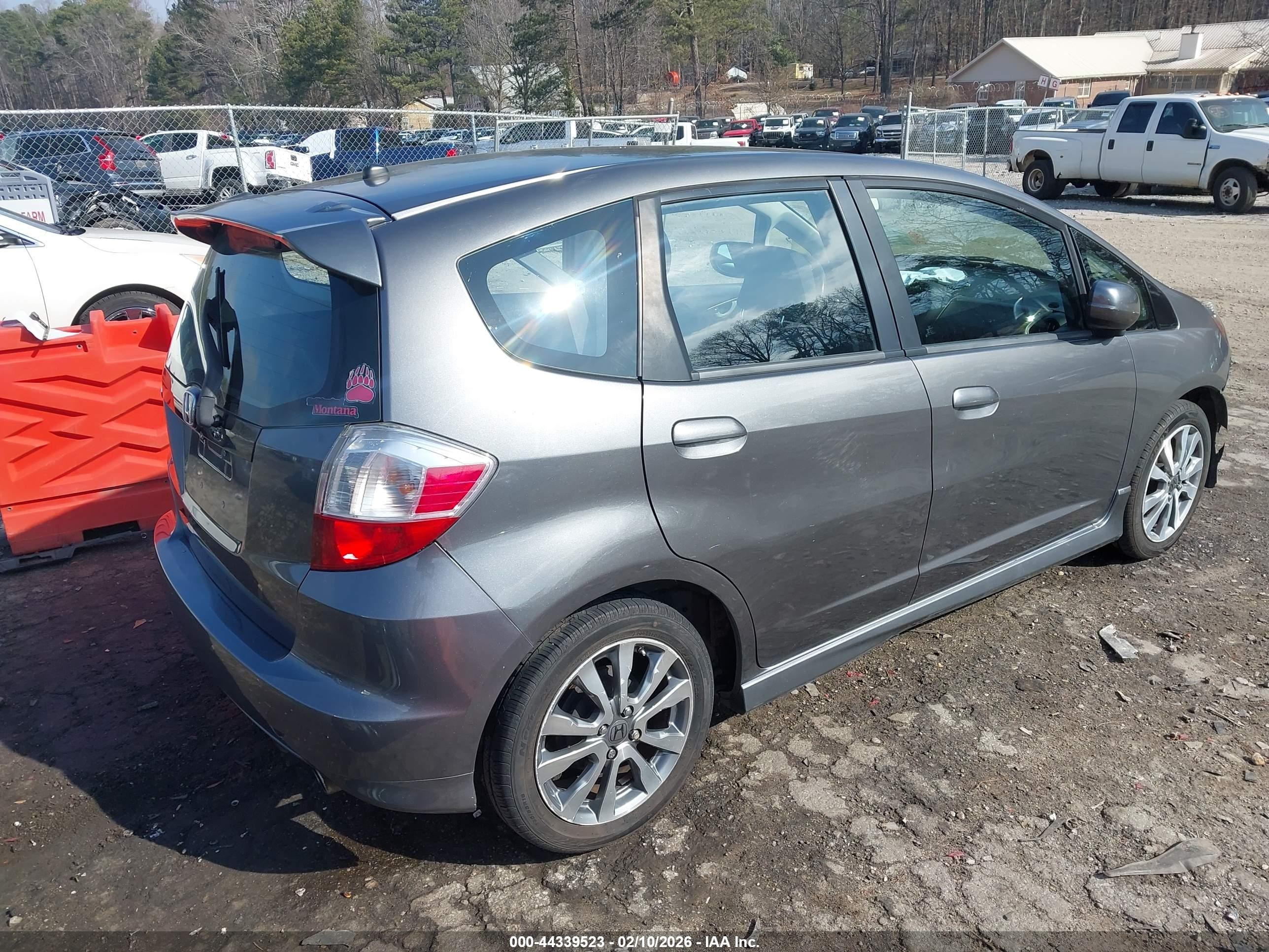2012 Honda Fit Sport Gray vin: JHMGE8H55CC012452
