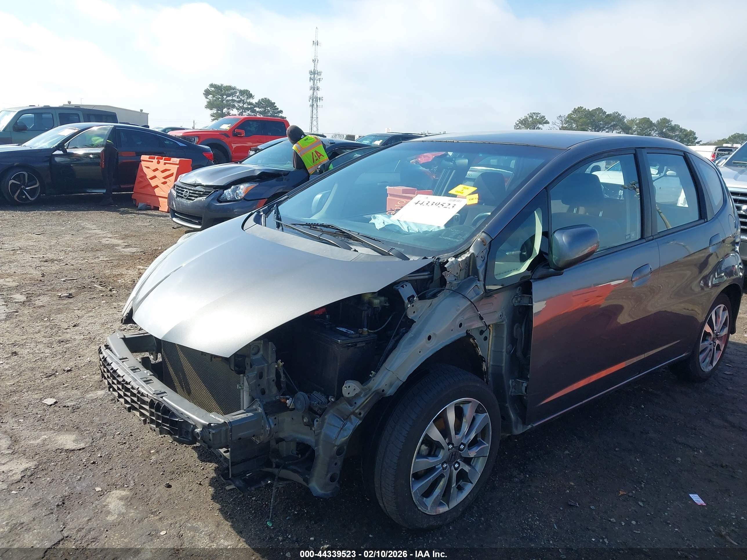 2012 Honda Fit Sport Gray vin: JHMGE8H55CC012452