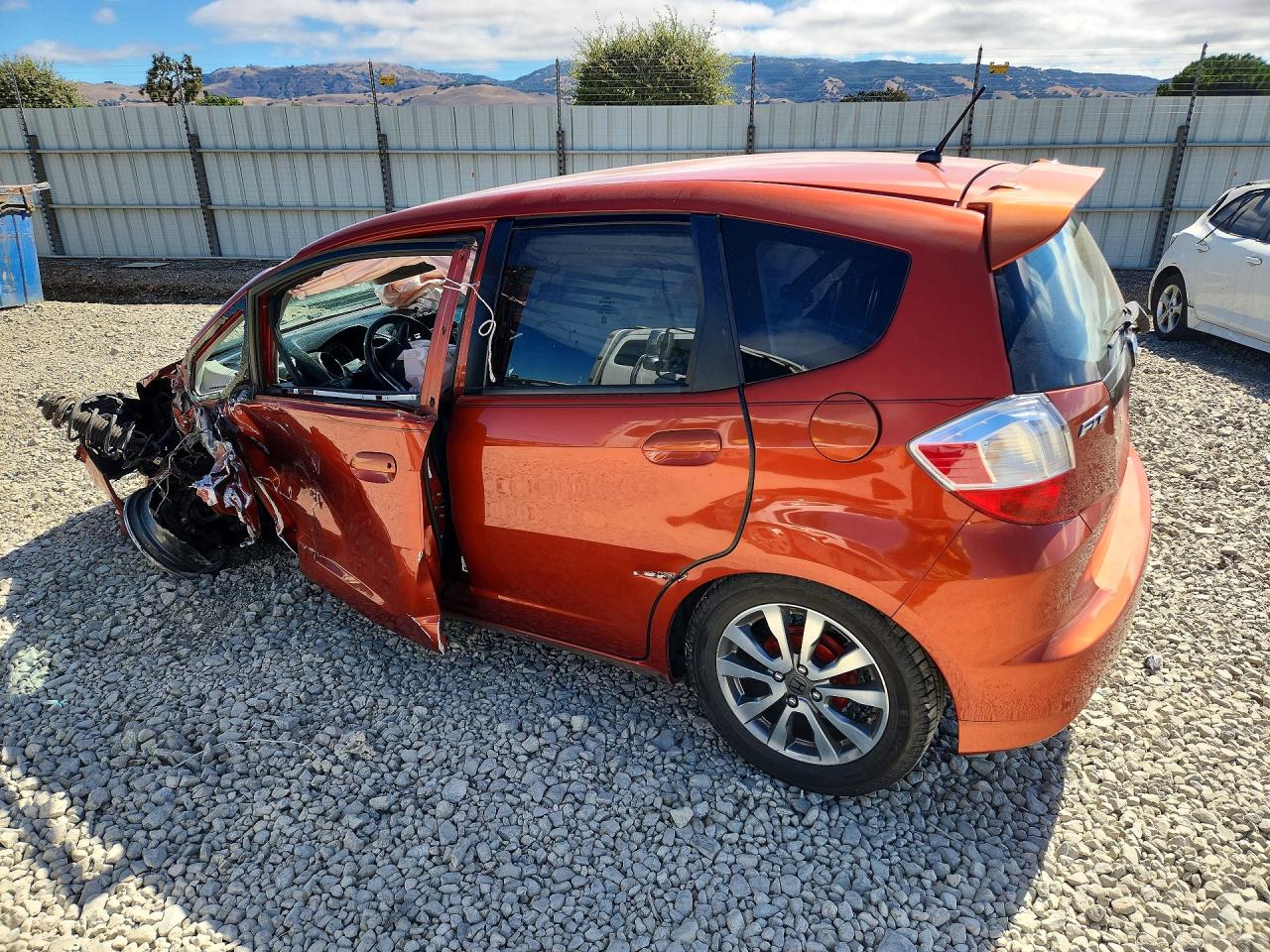2012 Honda Fit Sport Orange vin: JHMGE8H55CC012628