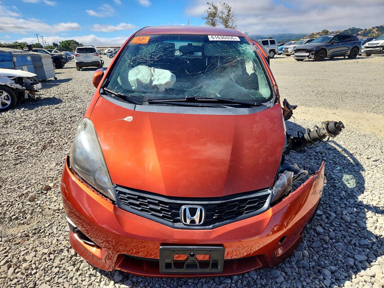 2012 Honda Fit Sport Orange vin: JHMGE8H55CC012628