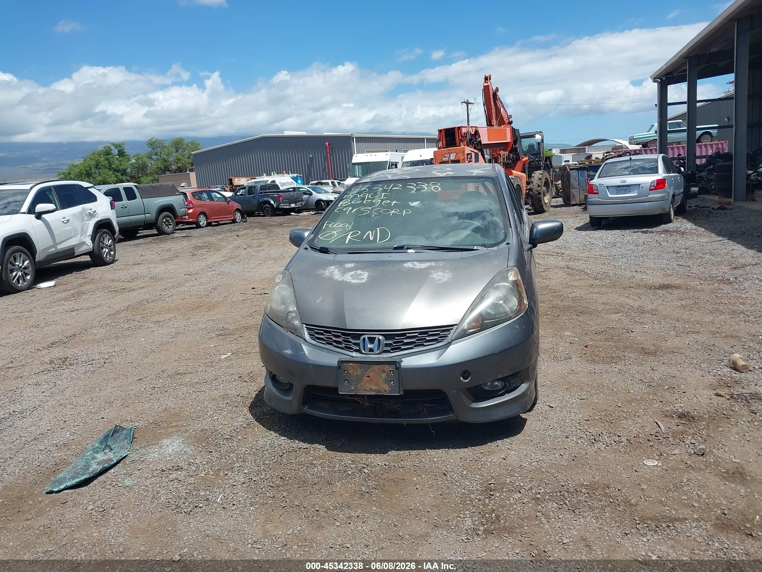 2012 Honda Fit Sport Серый vin: JHMGE8H55CC024519