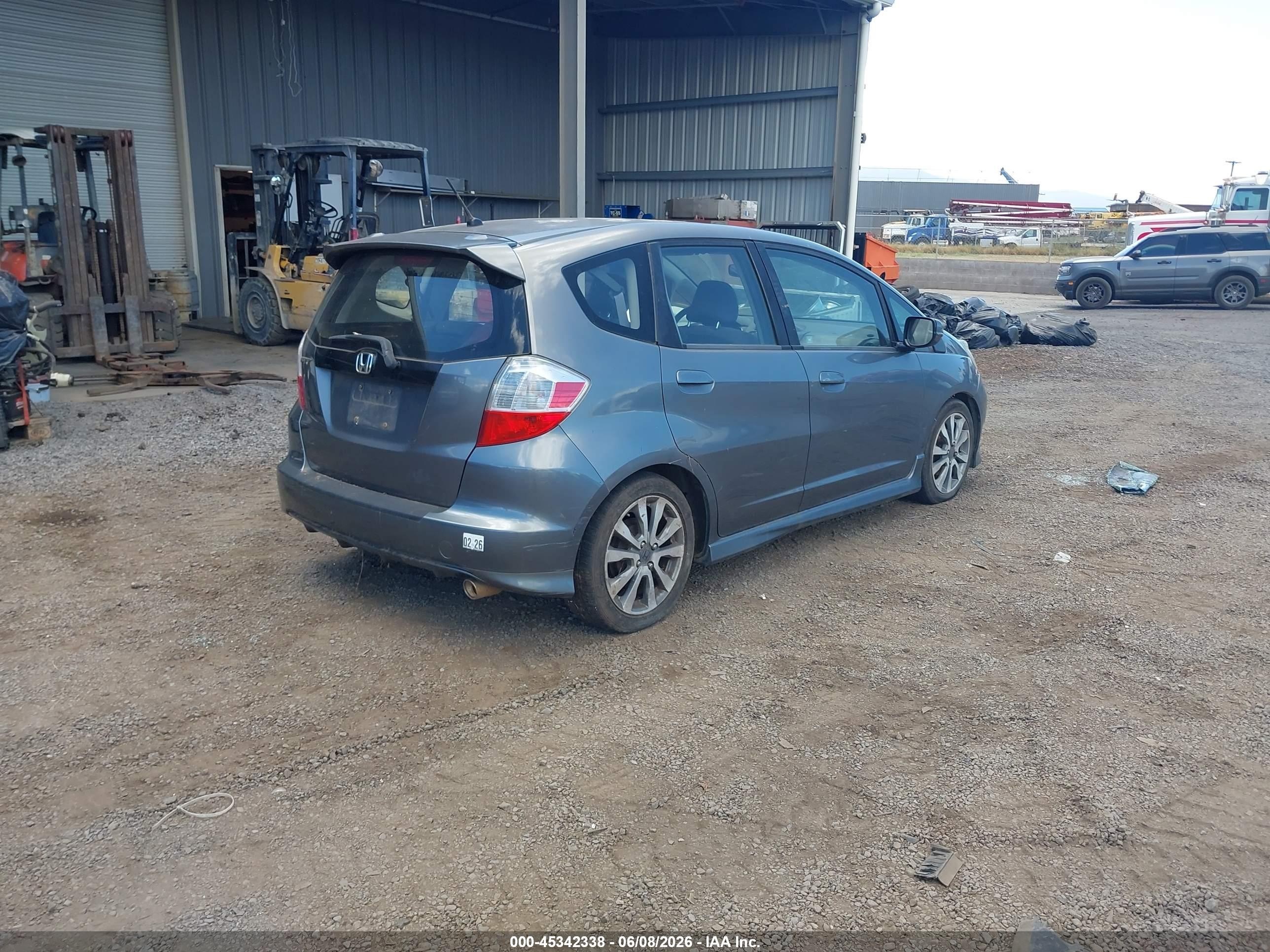 2012 Honda Fit Sport Серый vin: JHMGE8H55CC024519