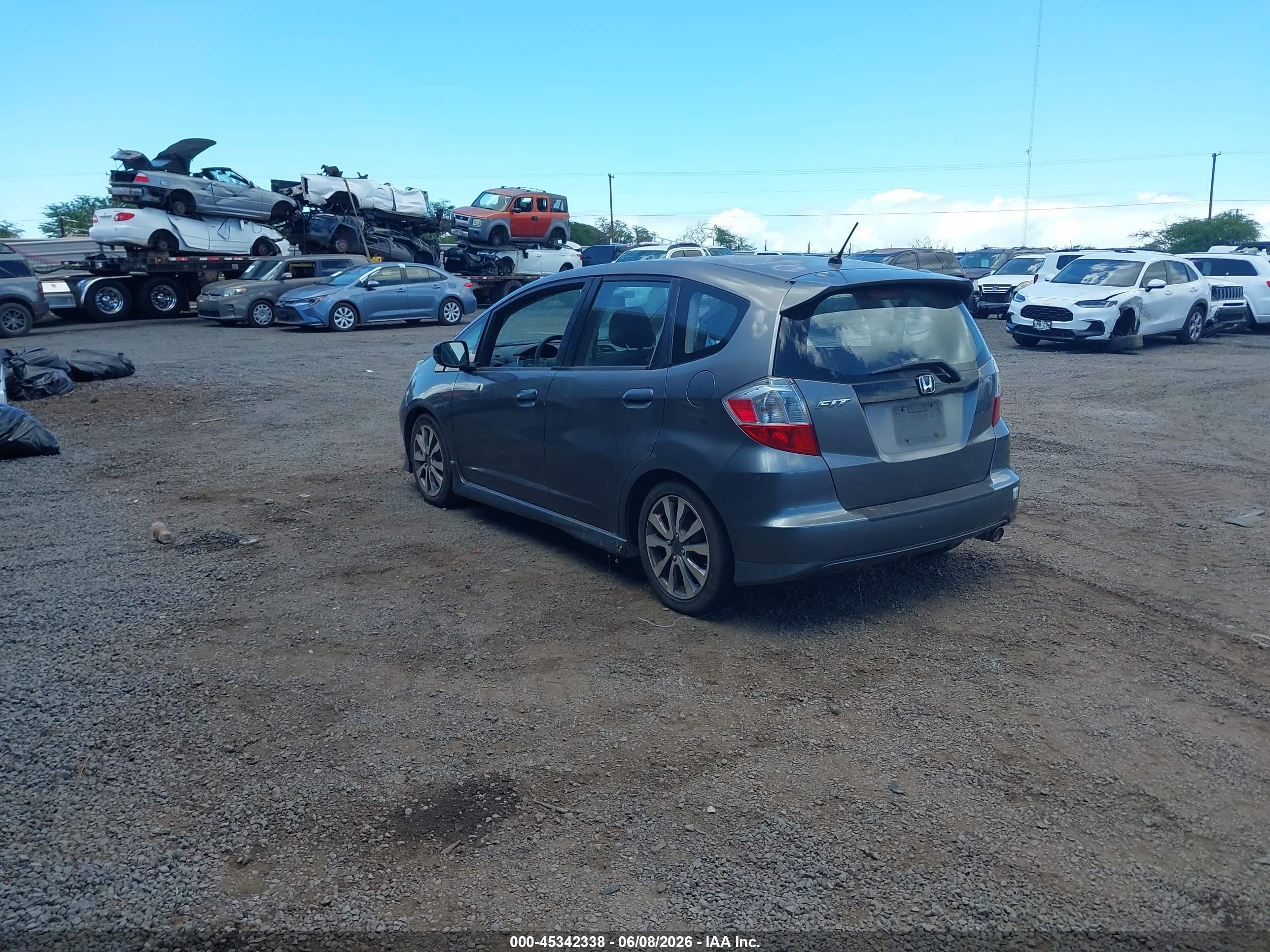 2012 Honda Fit Sport Серый vin: JHMGE8H55CC024519