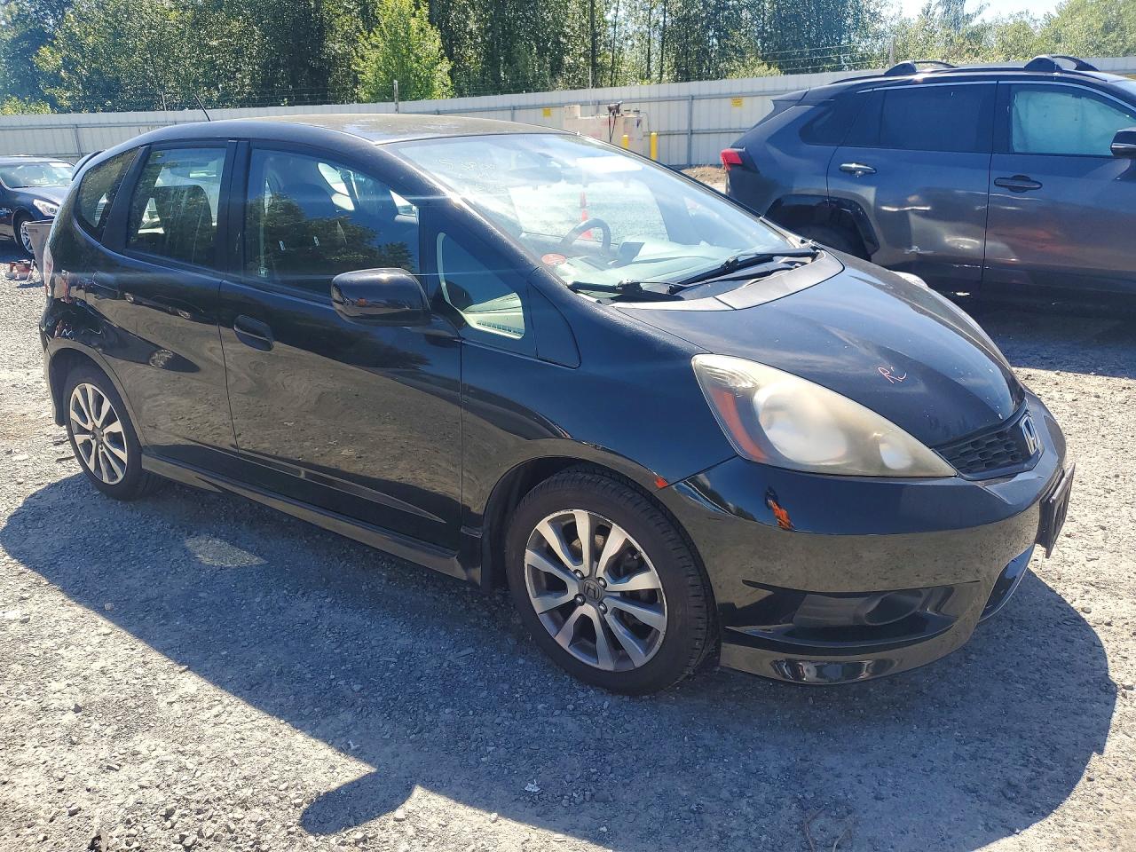 2013 Honda Fit Sport Black vin: JHMGE8H55DC007348